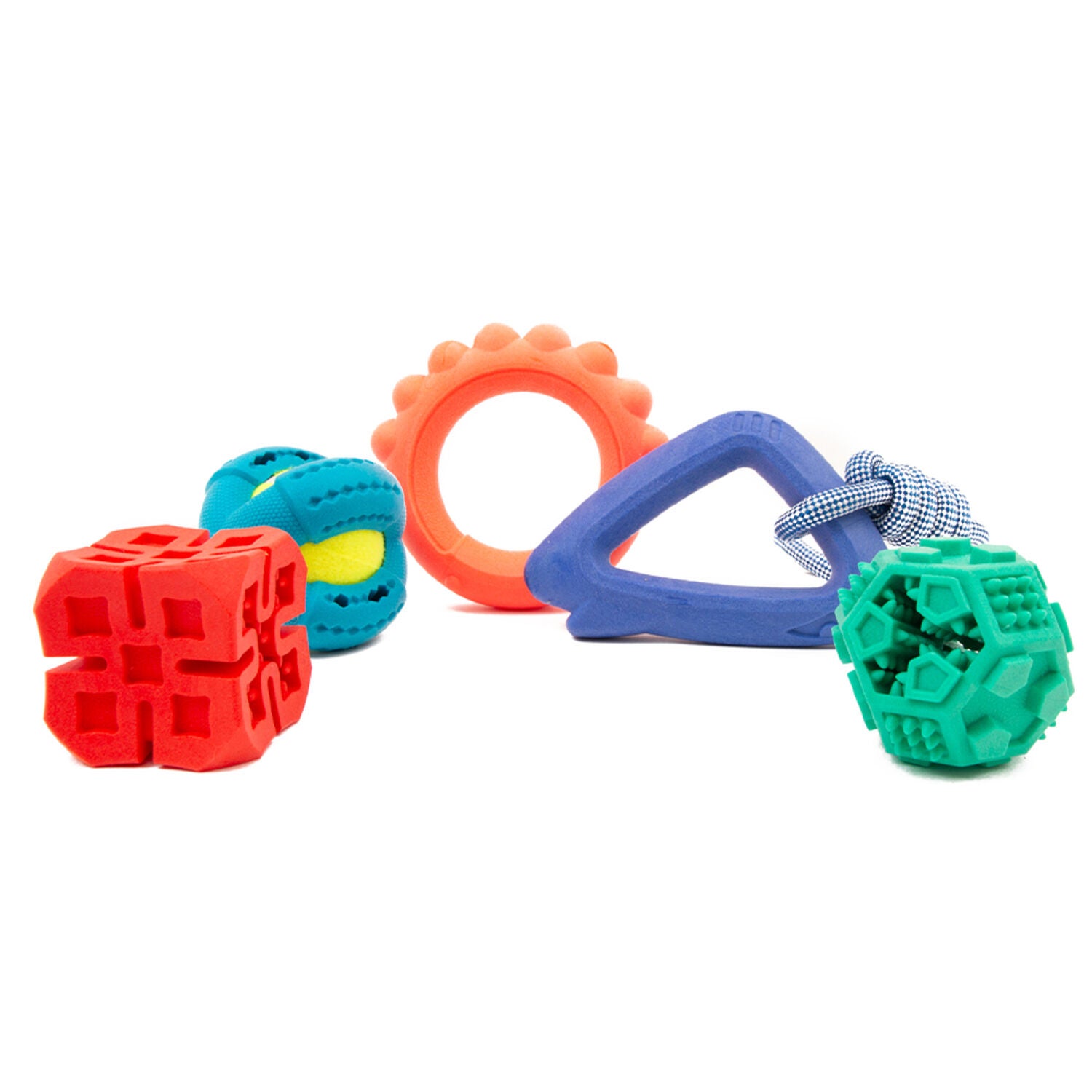 Frubba Treat Hexagon Ball Treat Dispensing Dog Toy