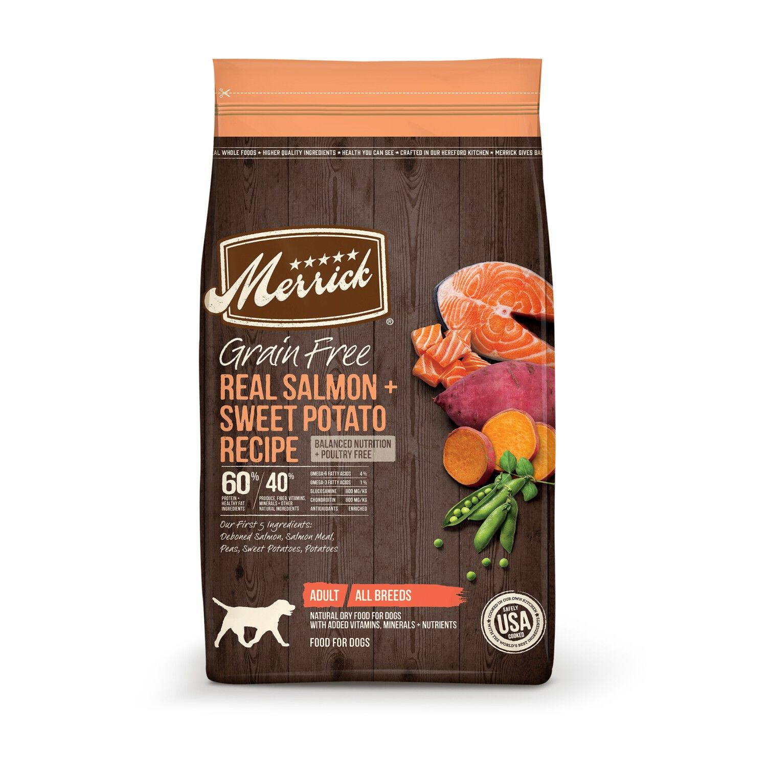 Merrick Grain Free Real Salmon + Sweet Potato Recipe Dog Food