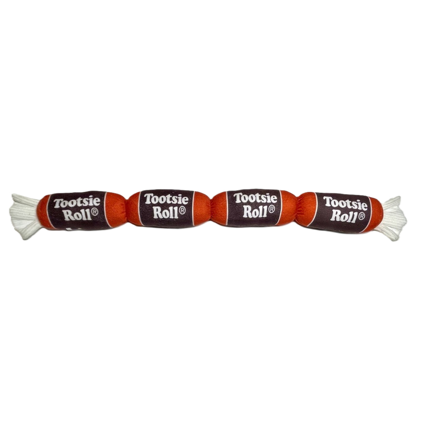 Tootsie Roll Plush Squeaky Dog Toy, Small - 21"