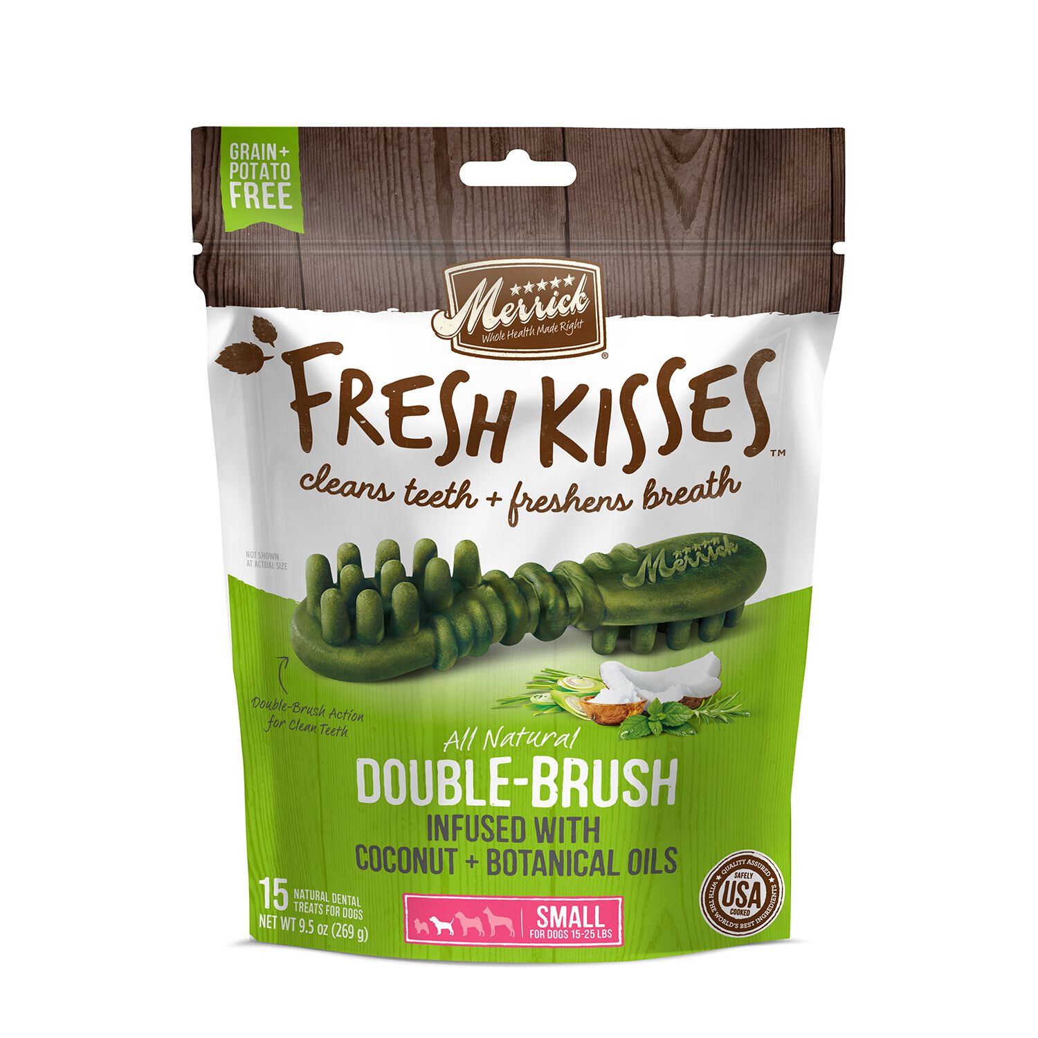 Merrick Fresh Kisses Coconut + Botanical Oils Small Dog Treats
