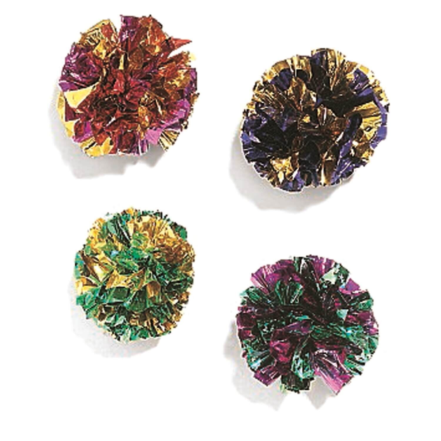 Spot Mylar Balls Crinkle Cat Toy, 1.5", Assorted