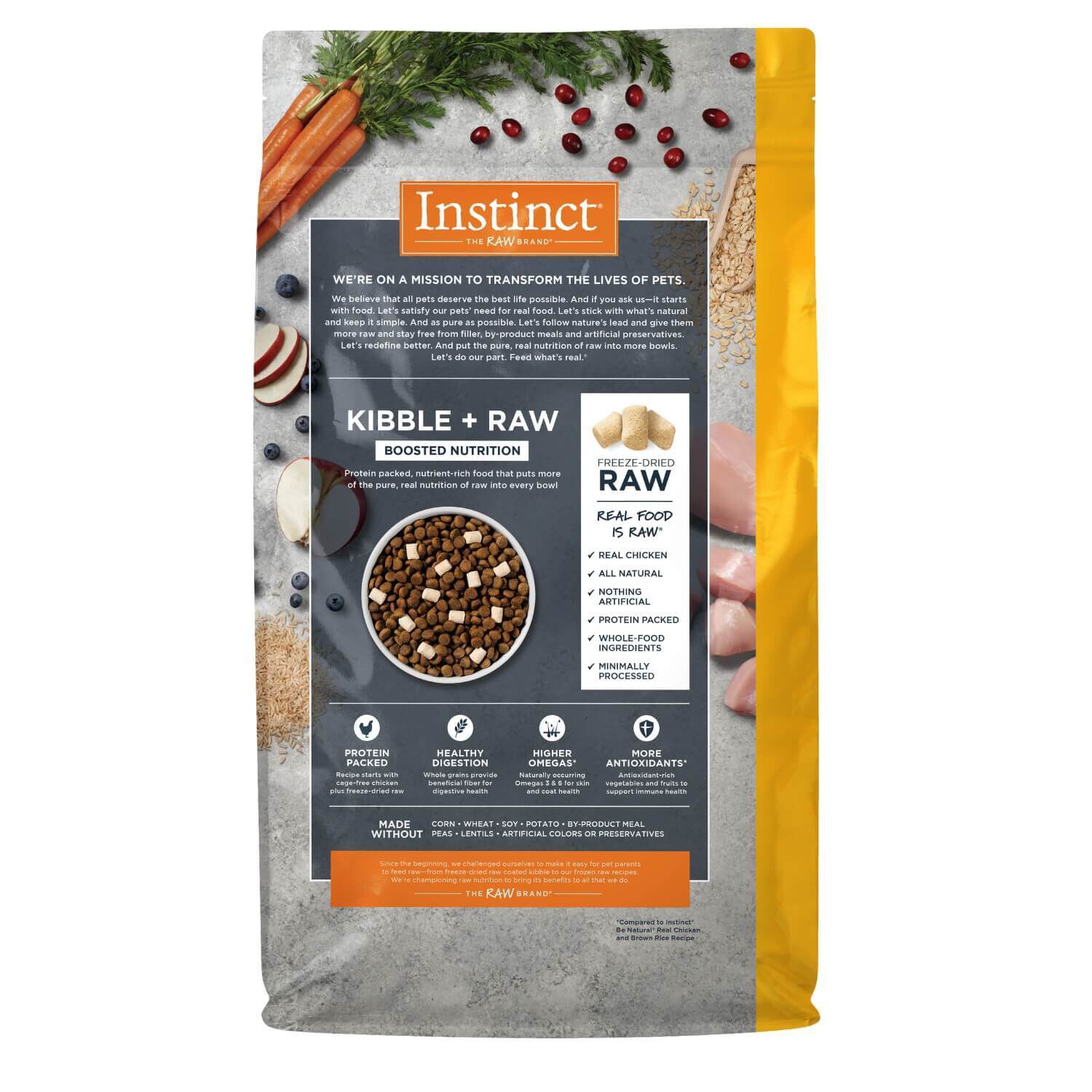 Instinct Raw Boost Whole Grain Real Chicken & Brown Rice Recipe Dry Dog Food