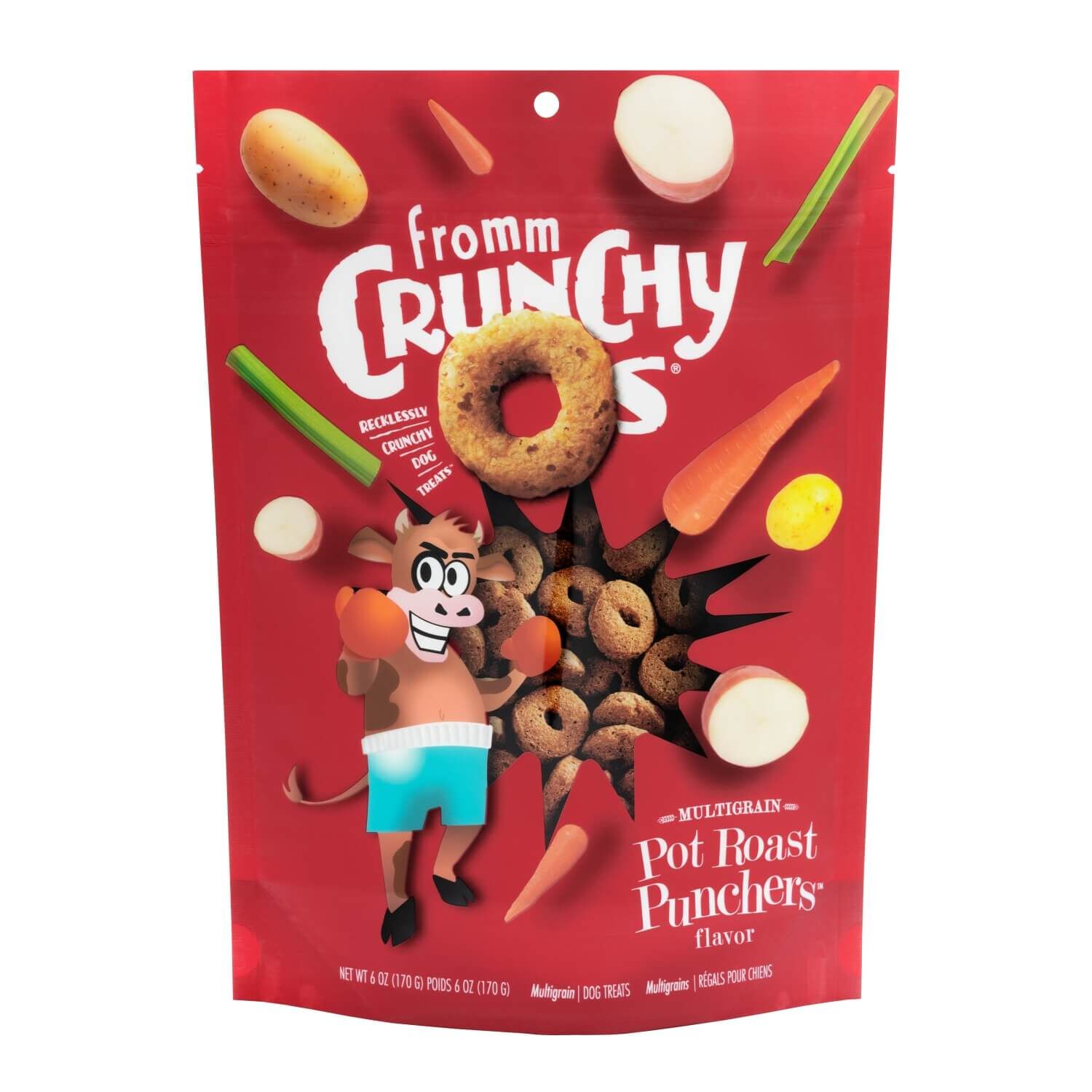 Fromm Crunchy Os Pot Roast Punchers Flavor Treats For Dogs 6 Oz