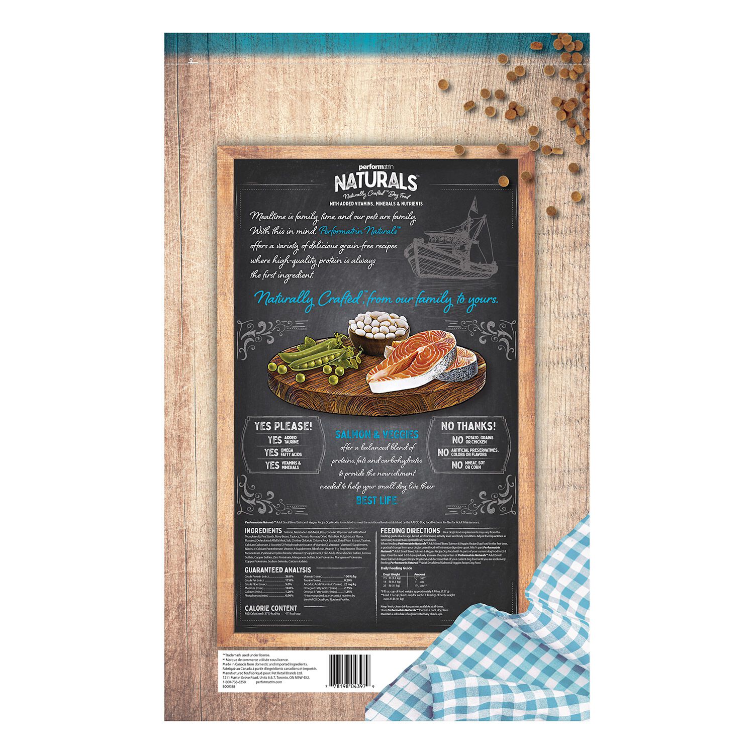 Performatrin Naturals Salmon & Veggies Recipe Small Breed Adult Dry Dog Food, 12-Lb