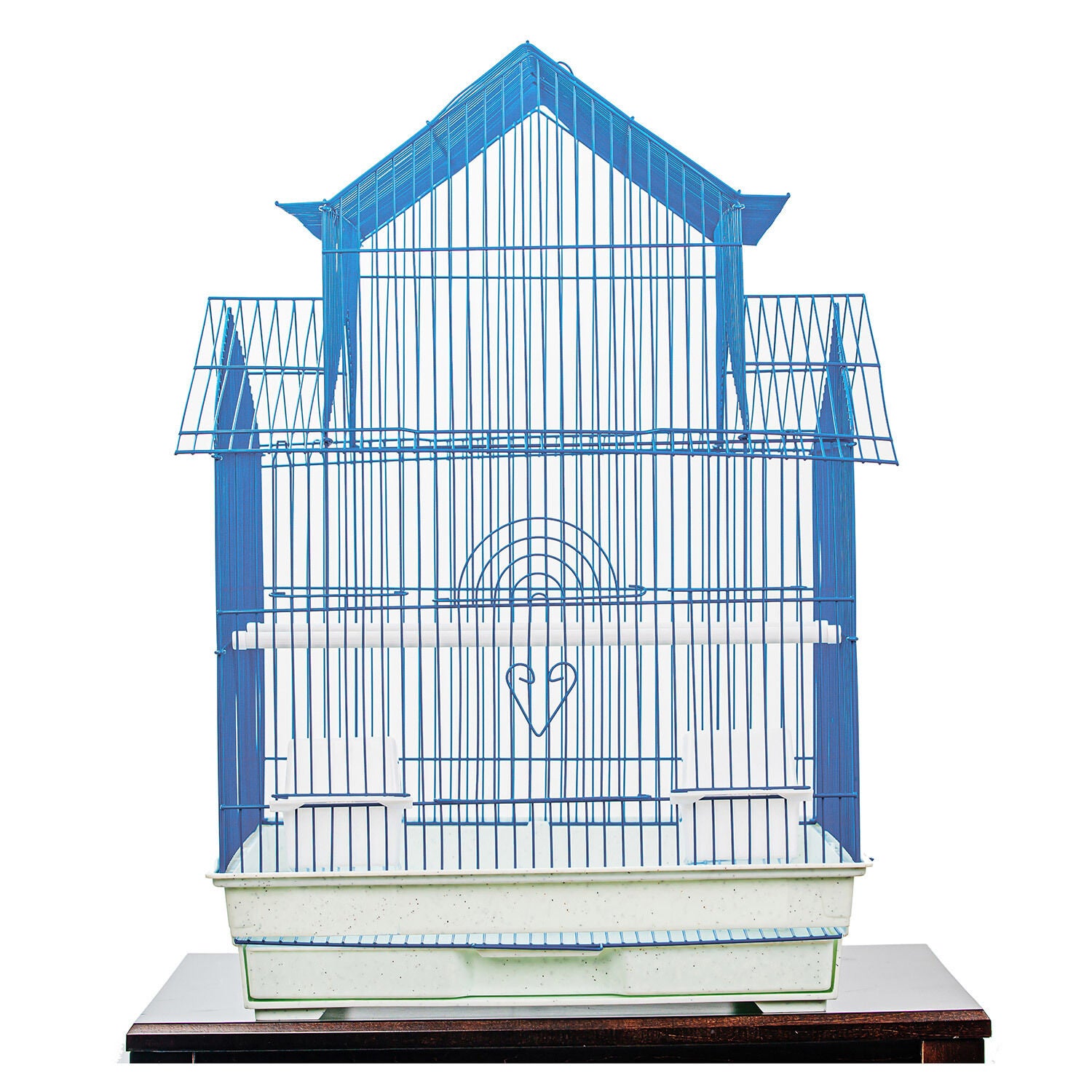 A&E Cage House Top Cage Blue For Birds