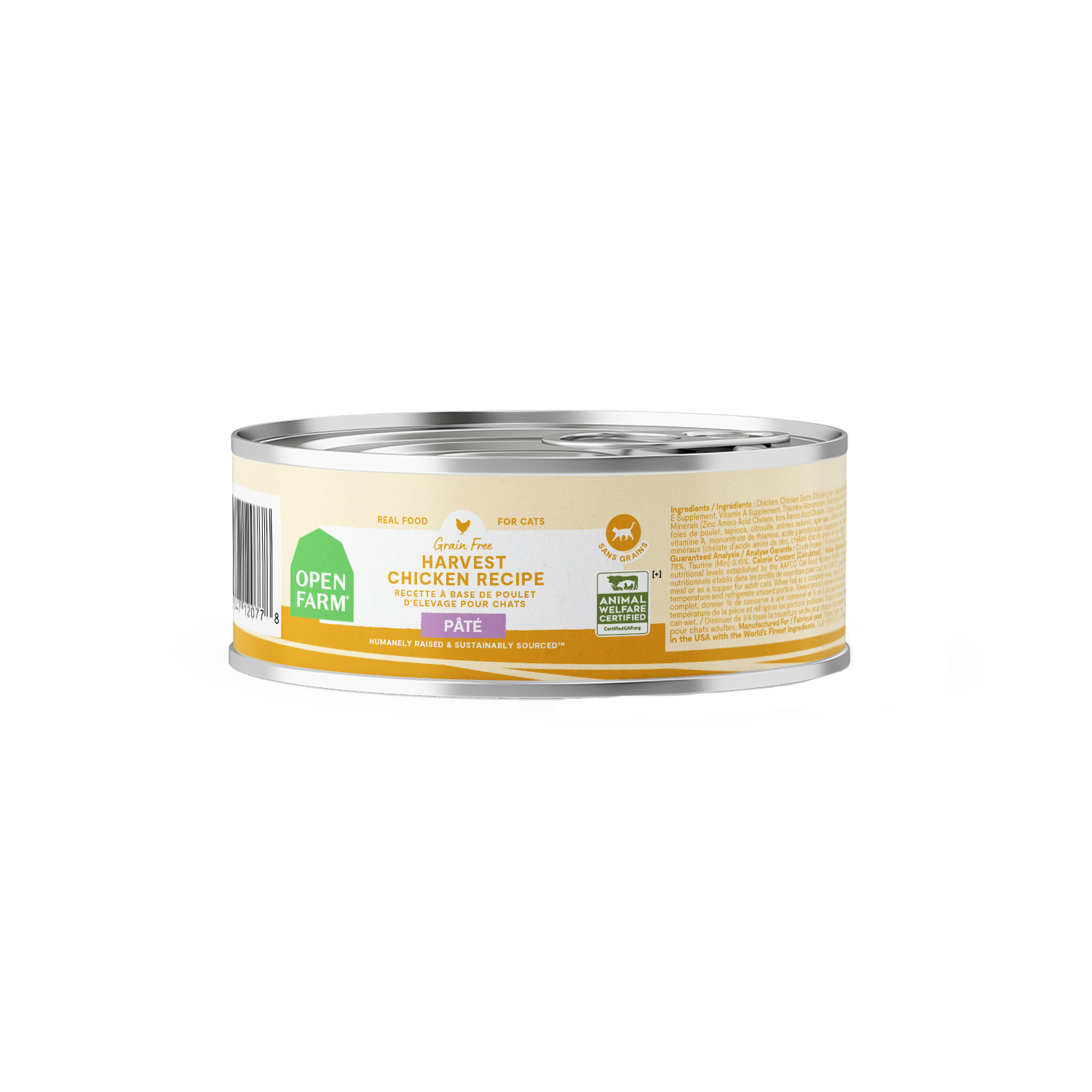 Open Farm Harvest Chicken P&acirc;t&eacute; Wet Cat Food, 5.3Oz - Pack Of 12
