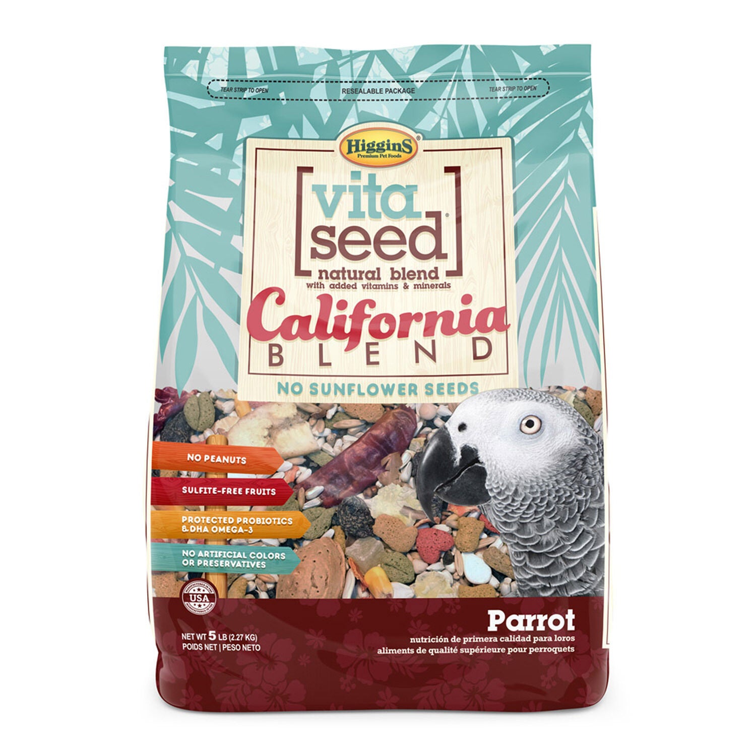 Higgins Vita Seed California Blend Parrot Bird Food