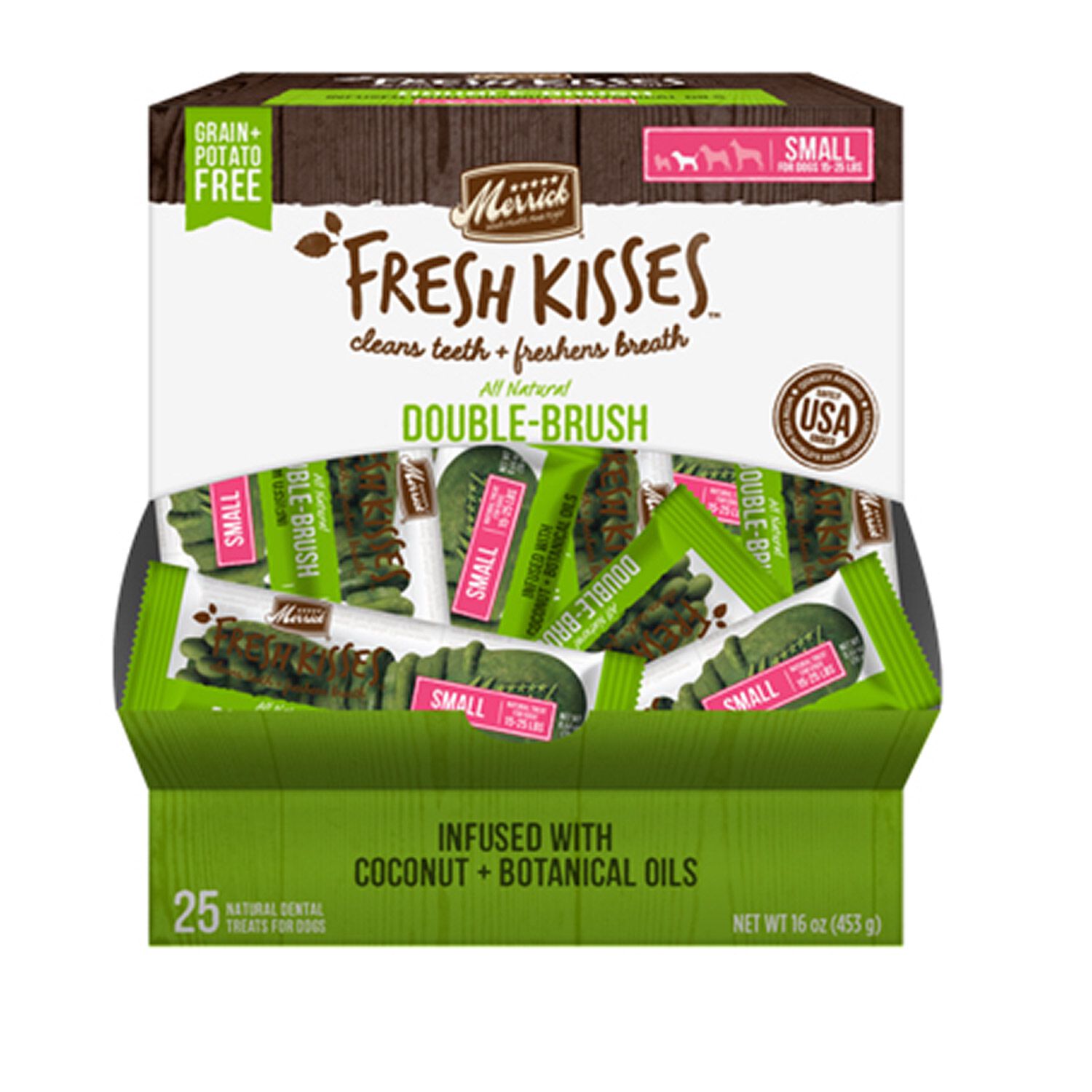 Merrick Fresh Kisses Coconut + Botanical Oils Small Dog Treats