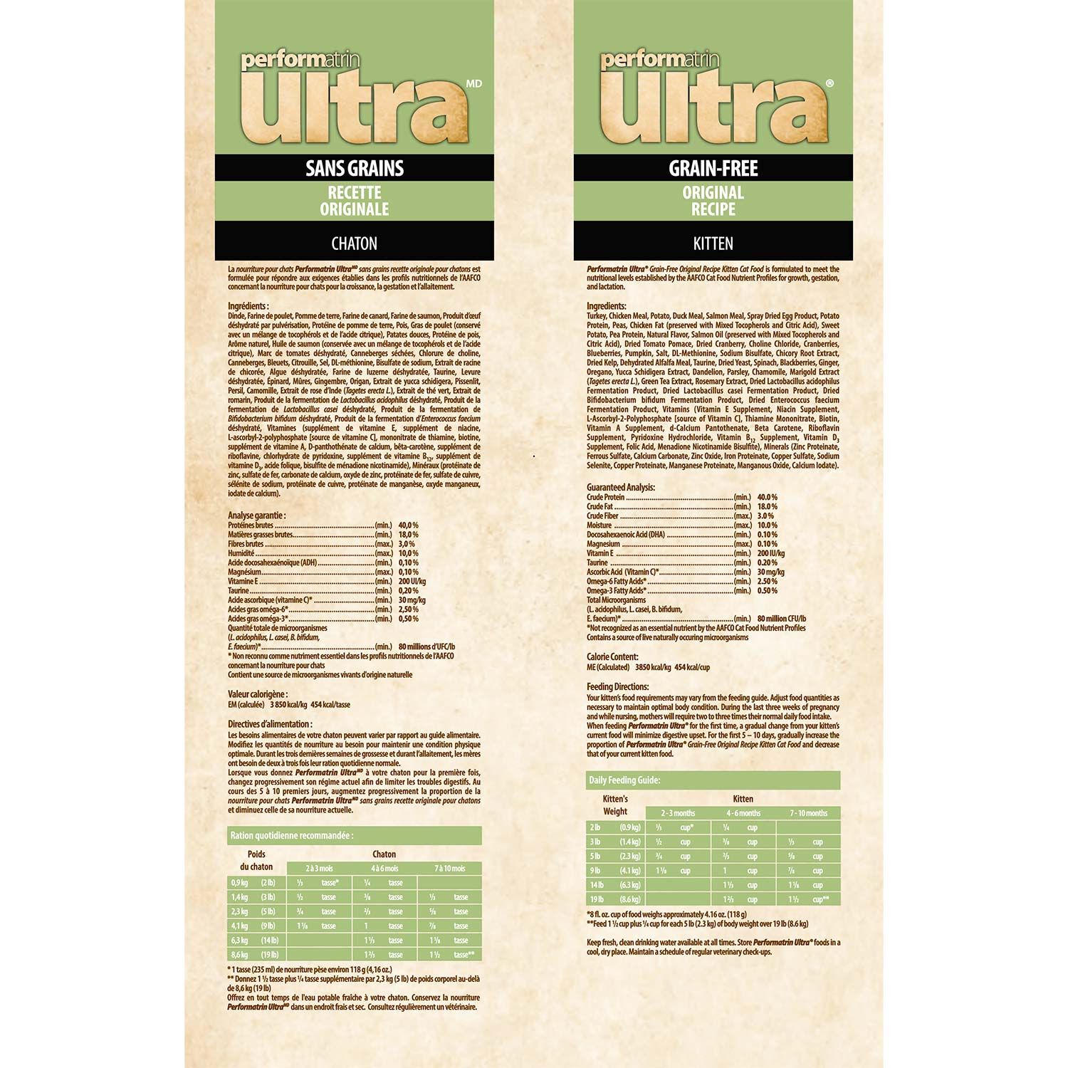 Performatrin Ultra Grain-Free Original Kitten Formula Dry Cat Food