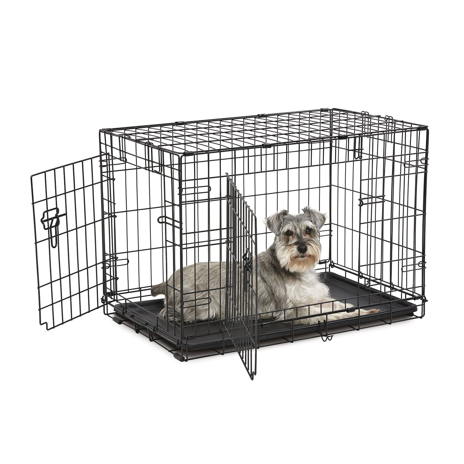 Midwest Contour Folding Double Door Dog Crate, 48"