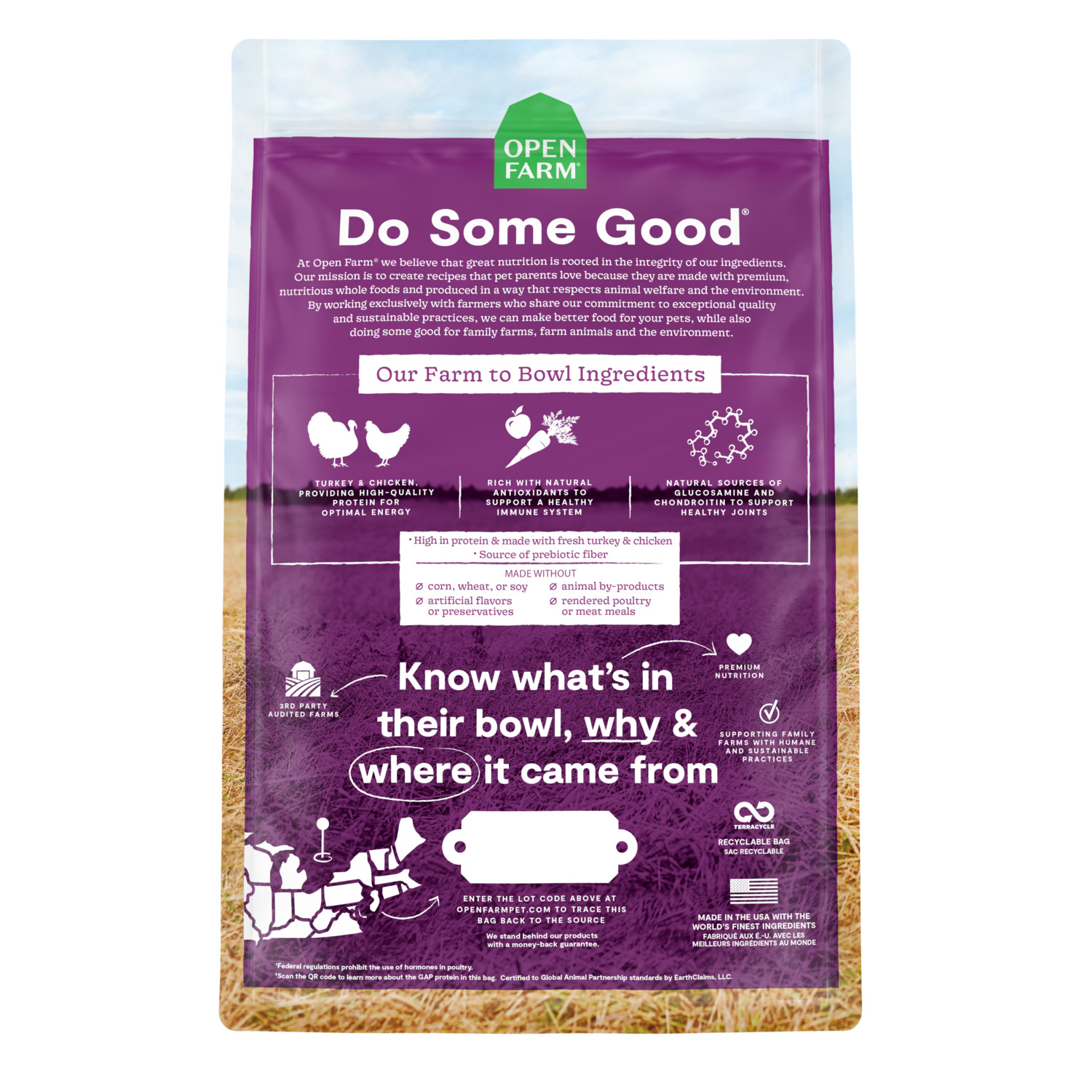Open Farm Senior Grain Free Dry Dog Food, 22Lb