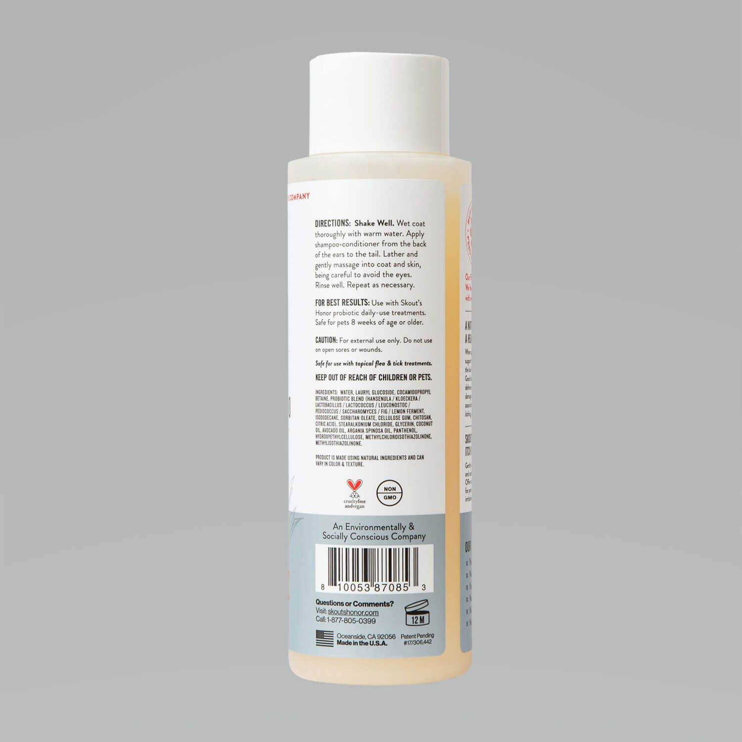 Skout's Honor Probiotic Itch Relief Shampoo, 16Oz