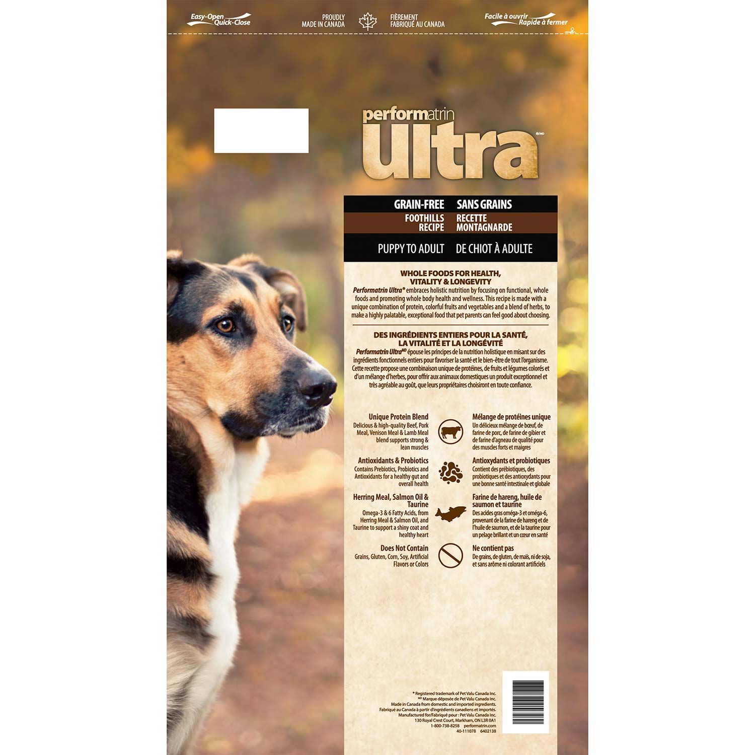 Performatrin Ultra Grain-Free Foothills Recipe Dry Dog Food