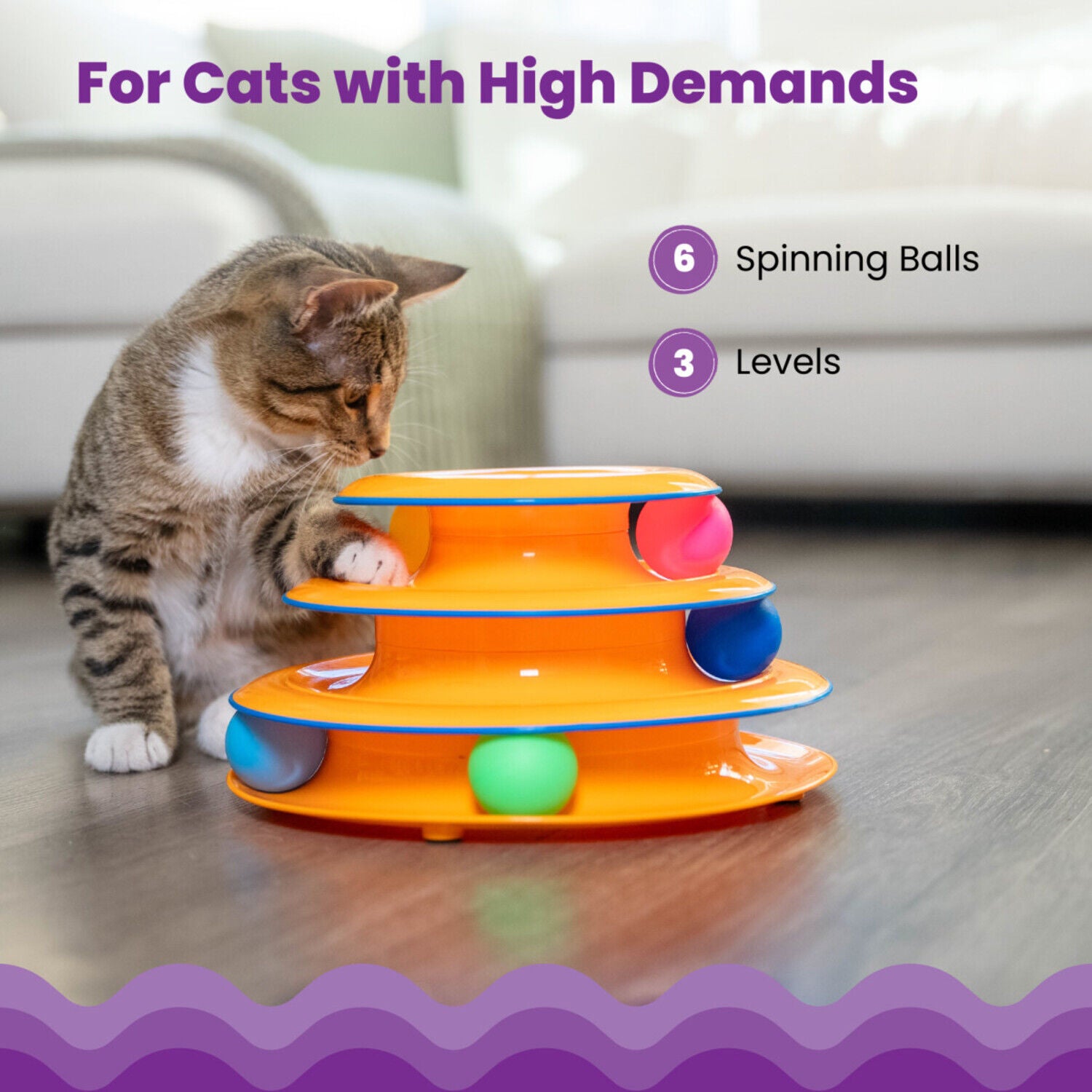 Catstages Tower Of Tracks Interactive Cat Toy