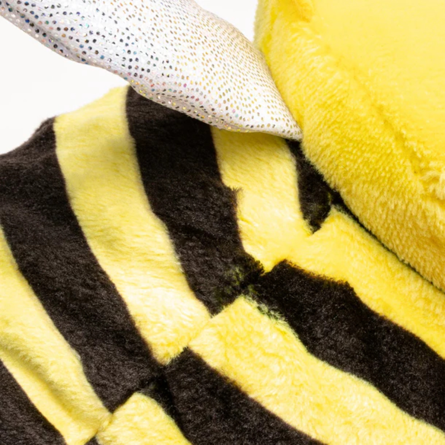 Fabdog Faball Plush Squeaky Bumblebee Ball Dog Toy, 3"