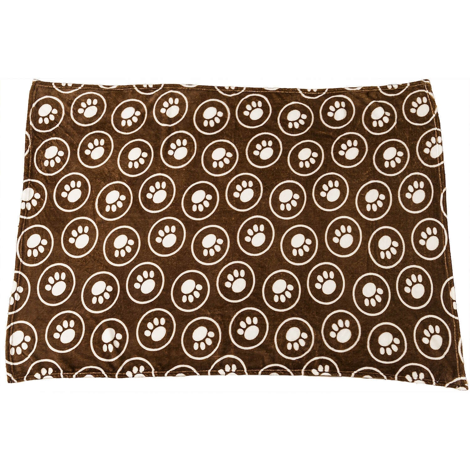 Spot Paws Circle Dog Blanket Chocolate Color, 40X60"
