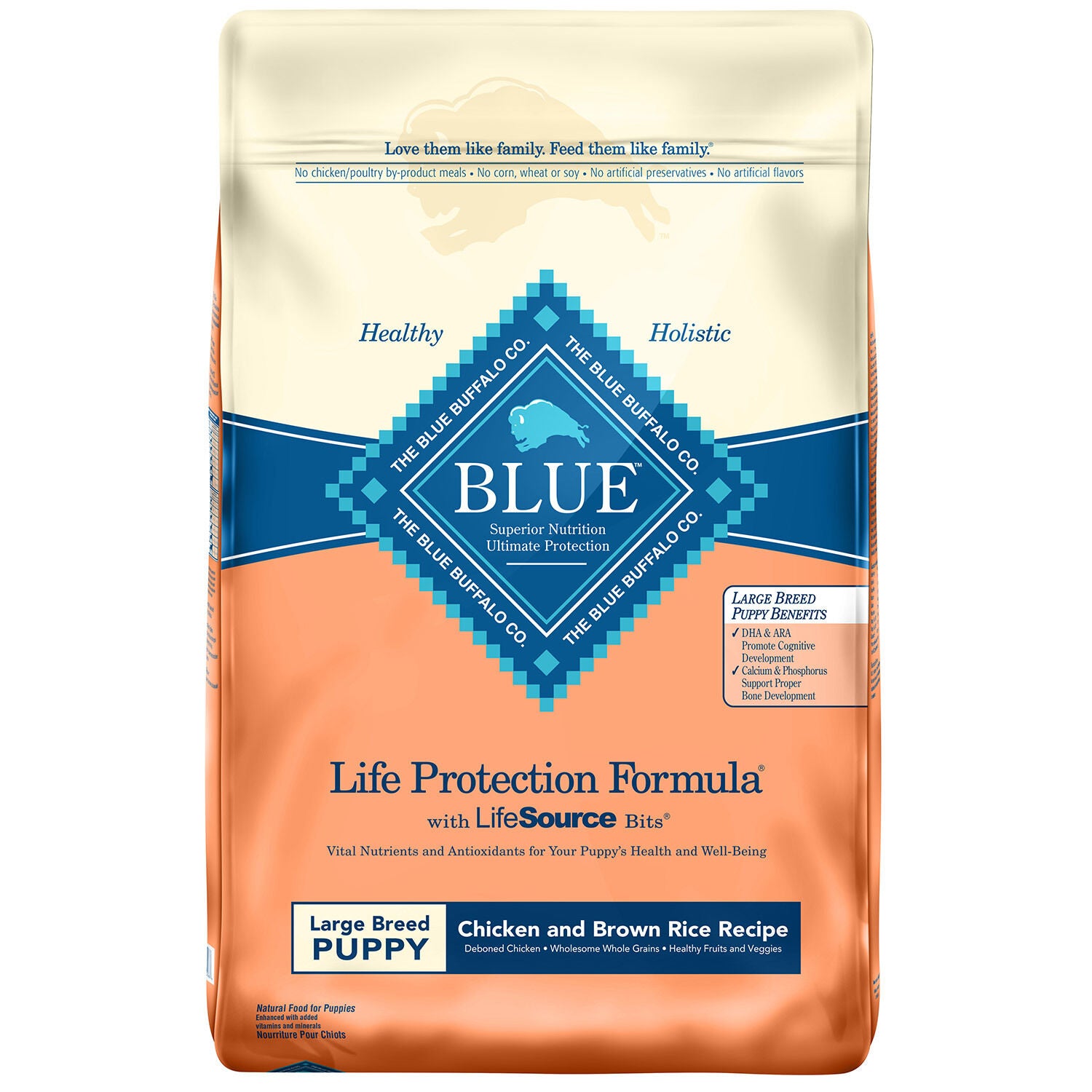 Blue Buffalo Life Protection Chicken & Brown Rice Large Breed Puppy Dog Food
