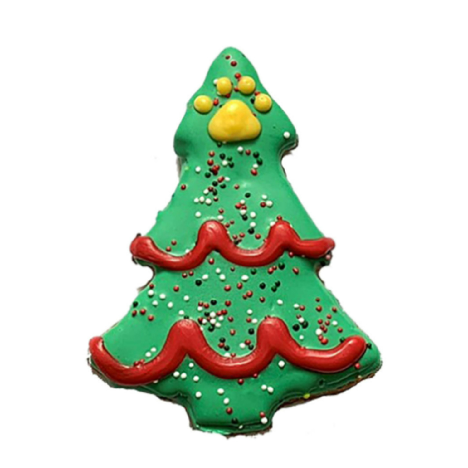 Pawsitively Gourmet Hand Decorated Christmas Tree Dog Cookie