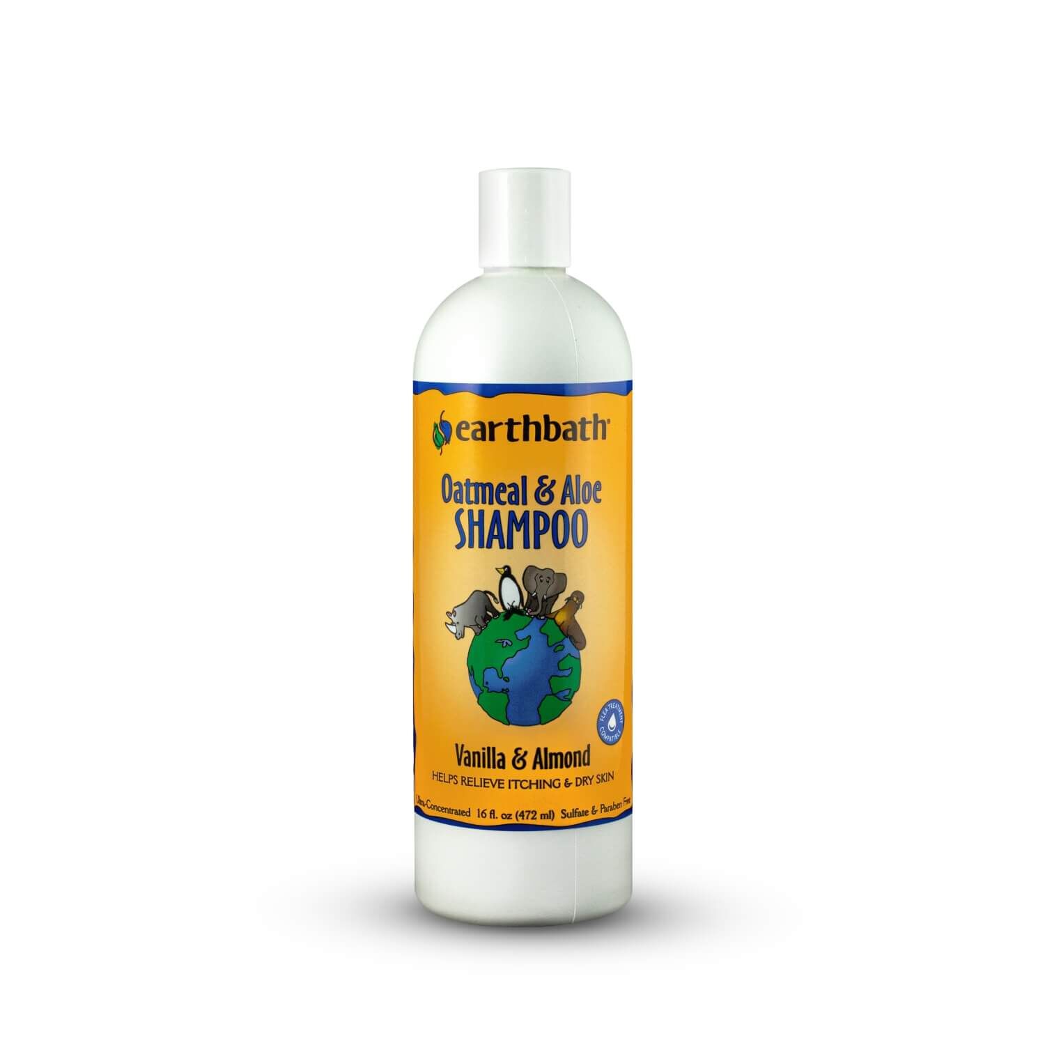 Earthbath Oatmeal & Aloe Dog & Cat Shampoo, Vanilla & Almond