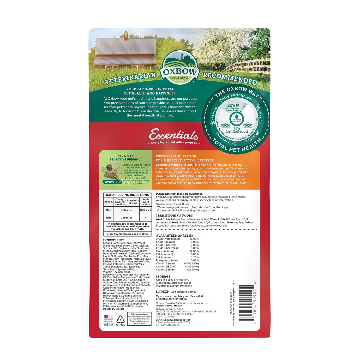 Oxbow Essentials Mouse And Young Rat Food
