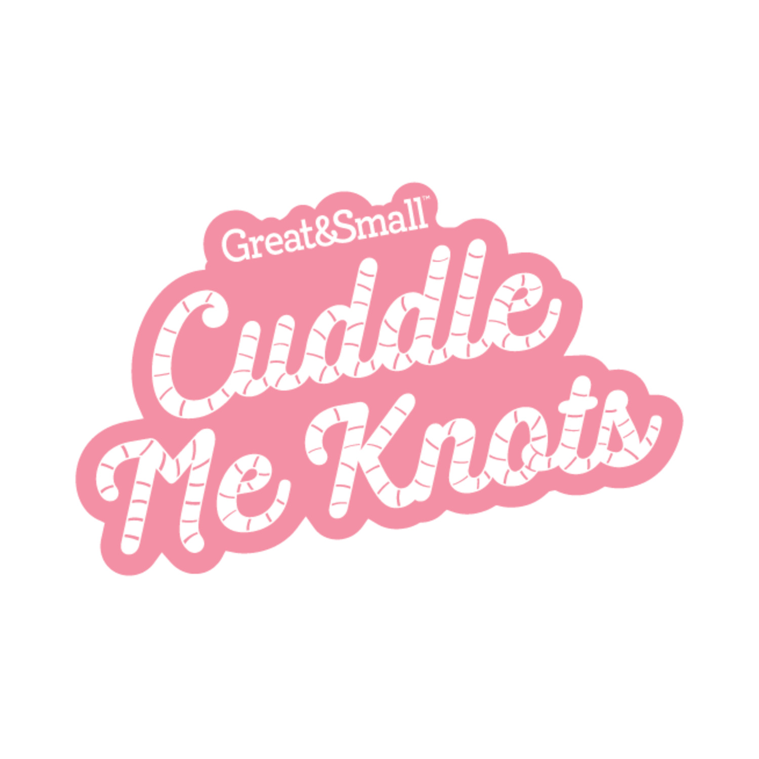 Great & Small Cuddle Me Knot Plush Rabbit Squeaky Dog Toy
