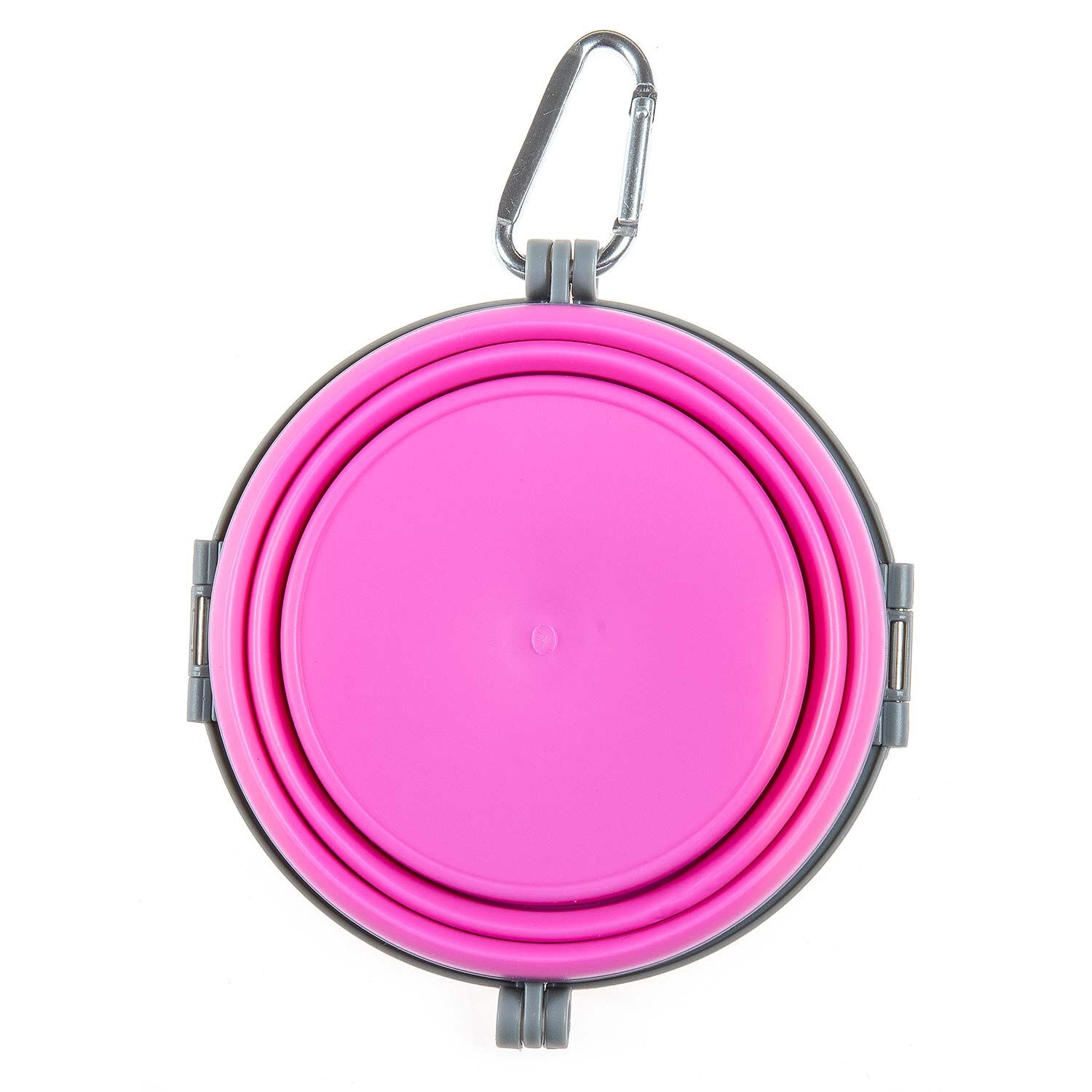 Loving Pets Bella Roma Travel Single Dog Bowl - Pink