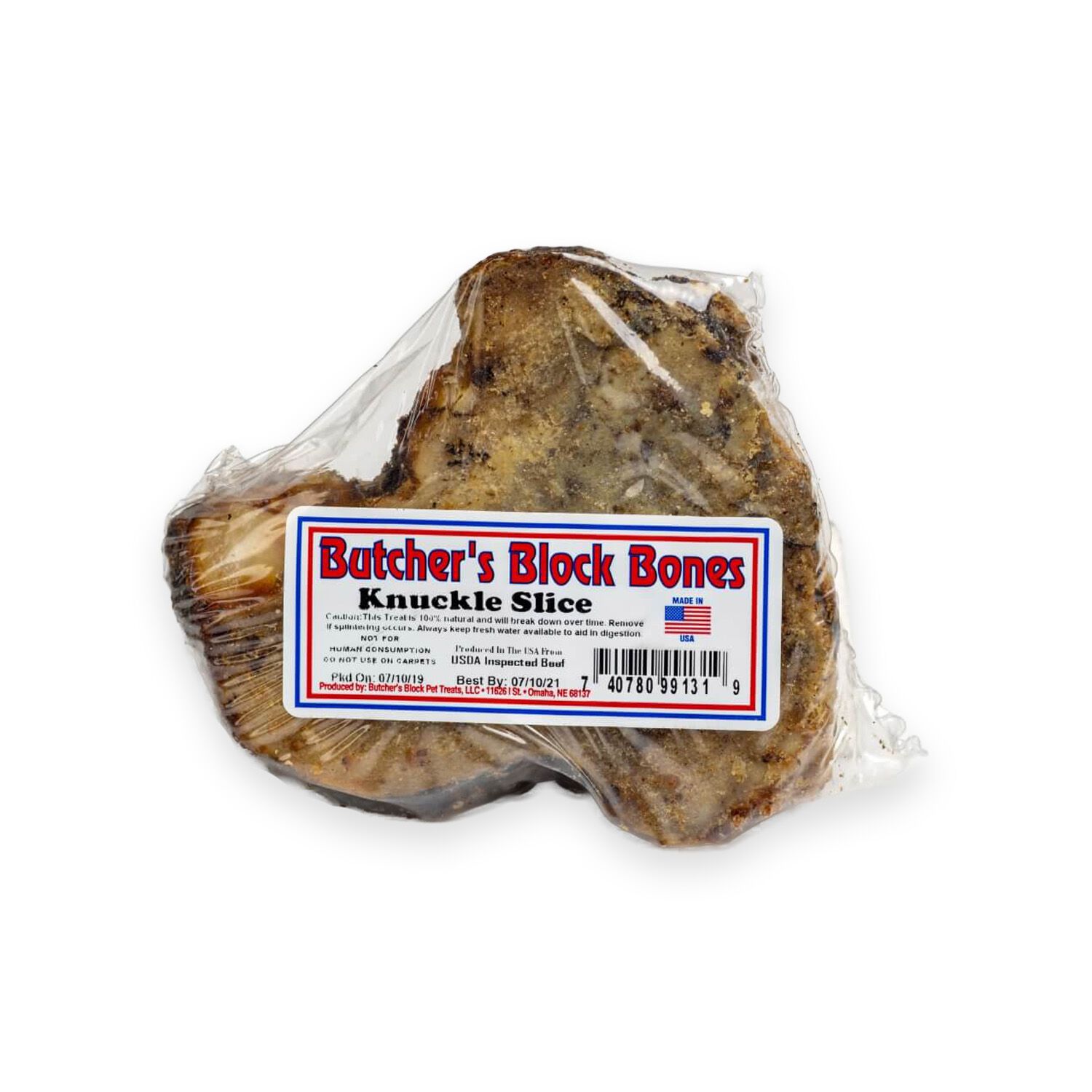 Butcher's Block Bones Knuckle Slice Dog Treat, 4 - 5 Inches