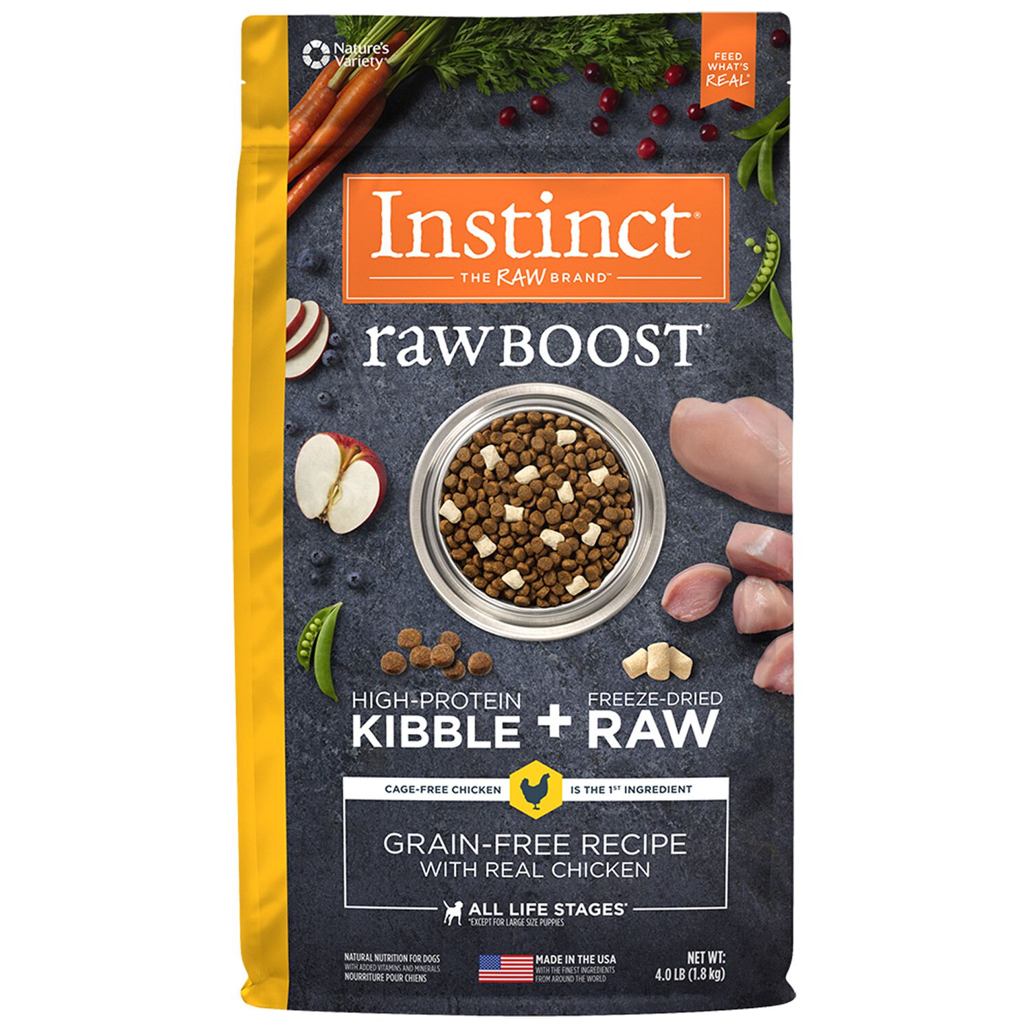 Instinct Raw Boost Grain-Free Recipe With Freeze-Dried Raw Chicken Dry Dog Food