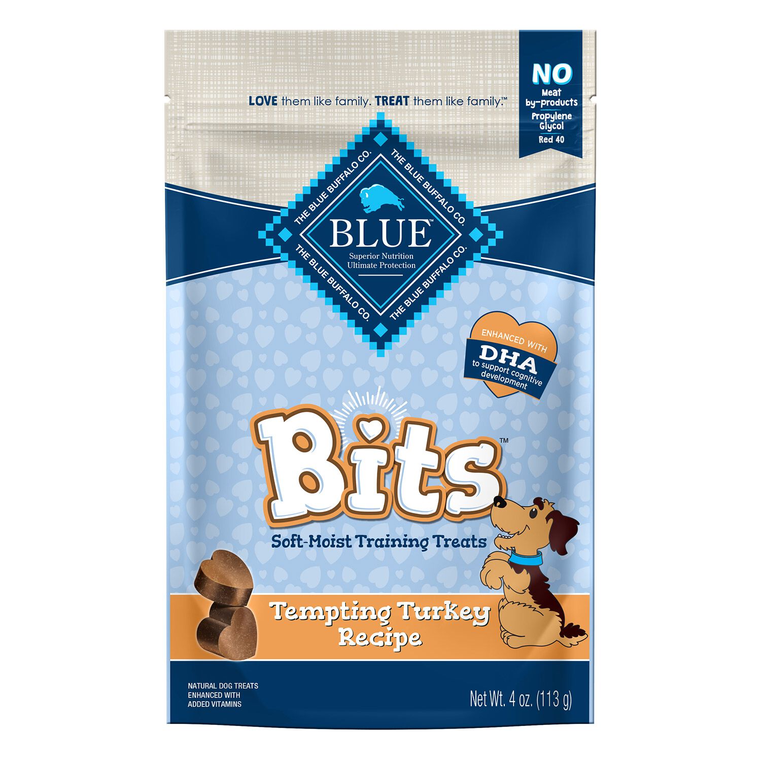 Blue Buffalo Blue Bits Soft & Chewy Dog Training Treats, Turkey Recipe