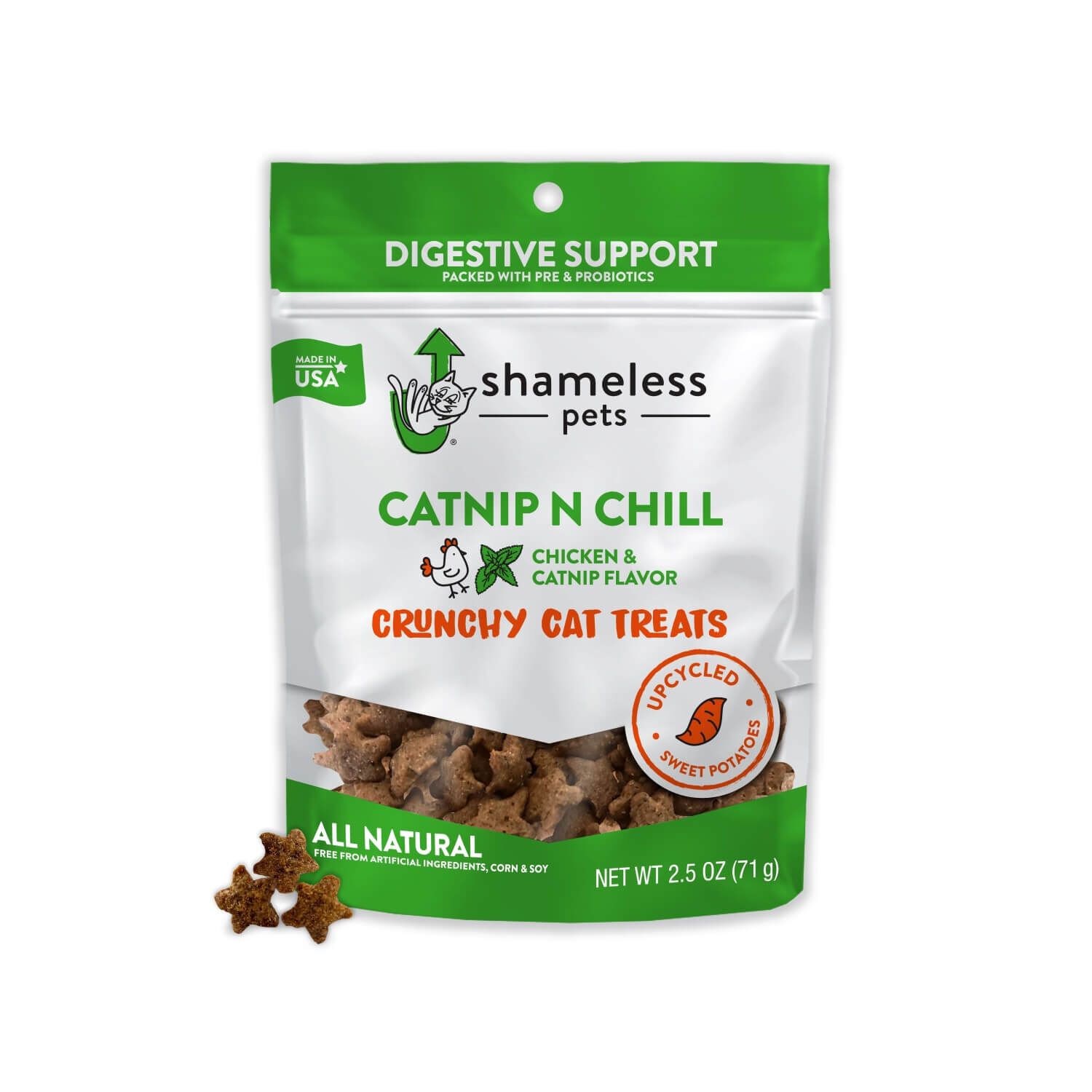 Shameless Pets Catnip N Chill Crunchy Cat Treats