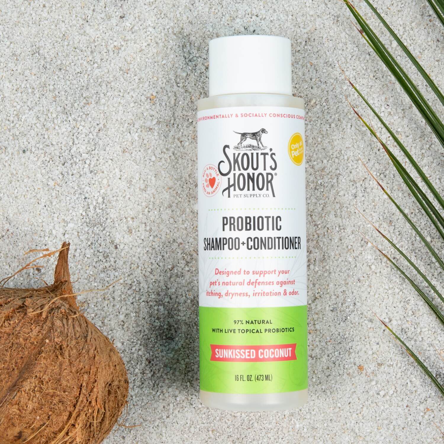 Skout's Honor Probiotic Shampoo & Conditioner For Dogs, Sunkissed Coconut