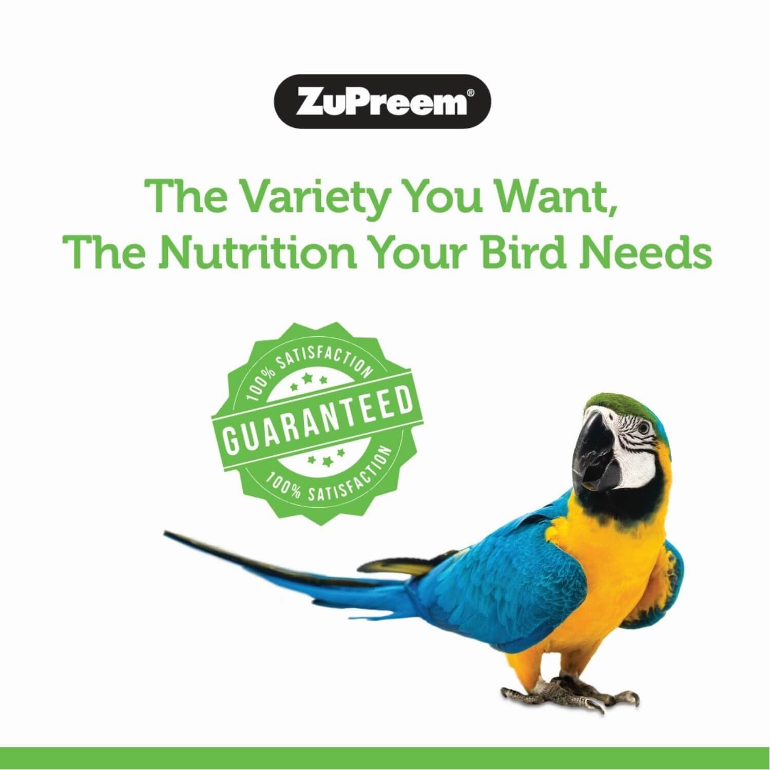 Zupreem Natural With Added Vitamins Bird Food For Parrots & Conures