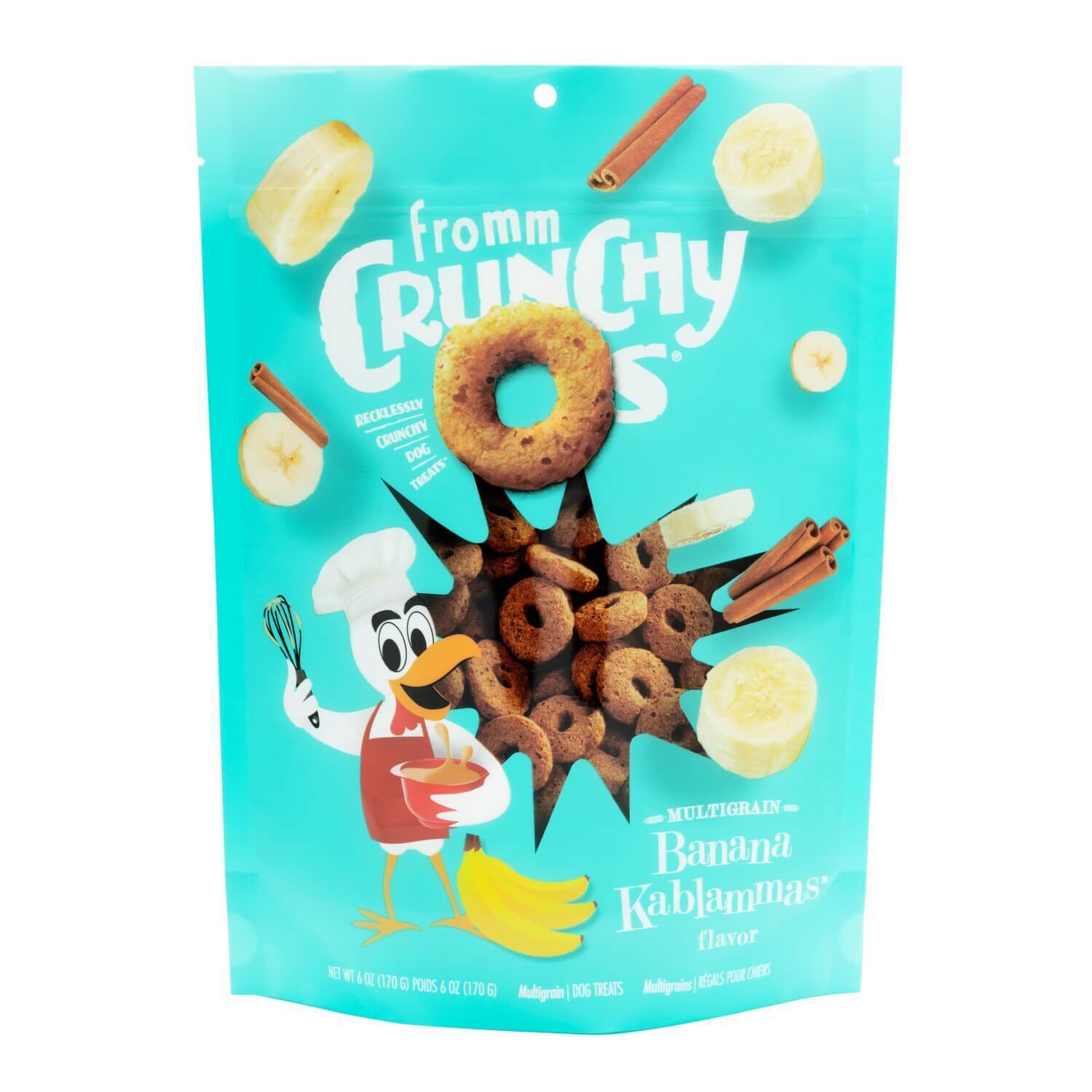Fromm Crunchy Os Banana Kablammas Flavor Treat For Dogs 6 Oz