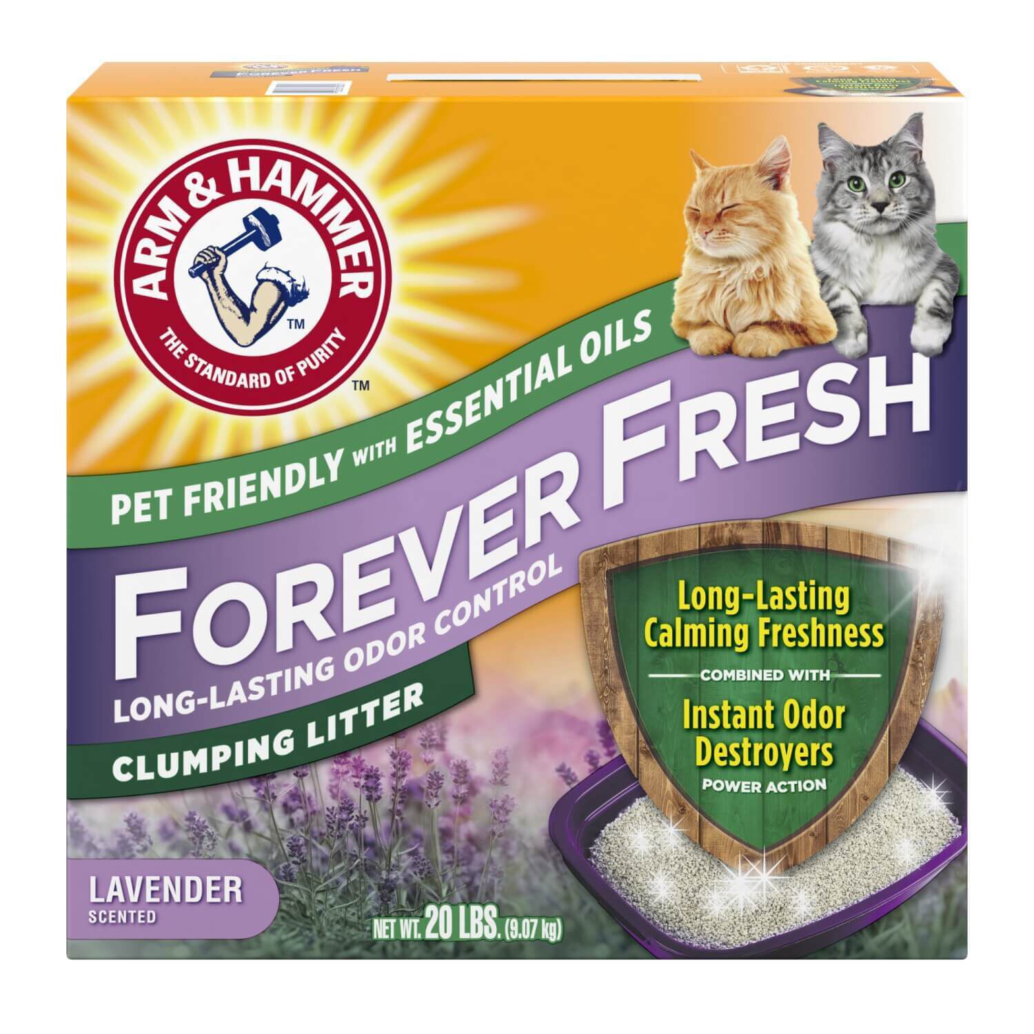 Arm & Hammer Forever Fresh Clumping Cat Litter, Lavender