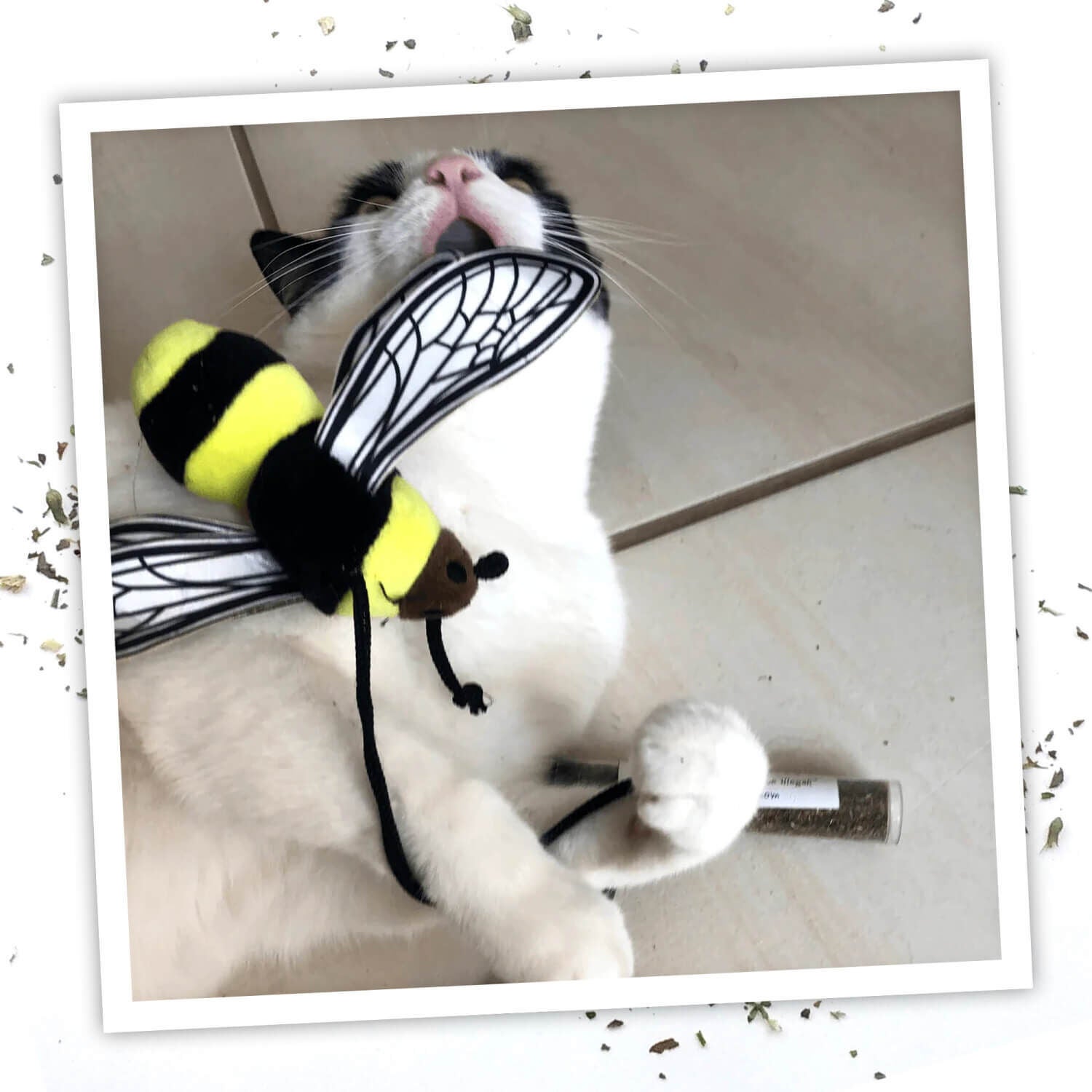 Meowijuana "Get Buzzed" Bee Refillable Catnip Wand Cat Toy
