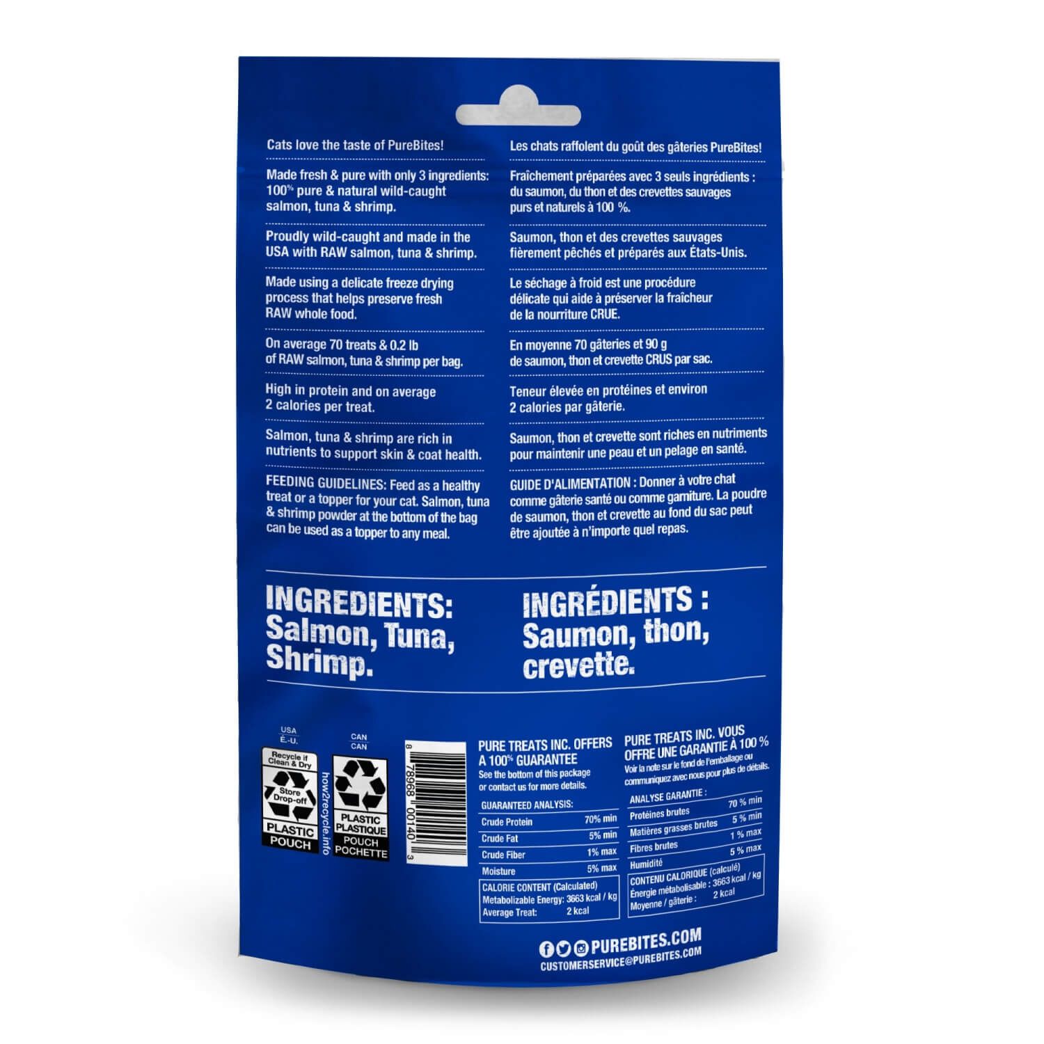 Purebites Freeze Dried Cat Treats, Ocean Medley, .77Oz