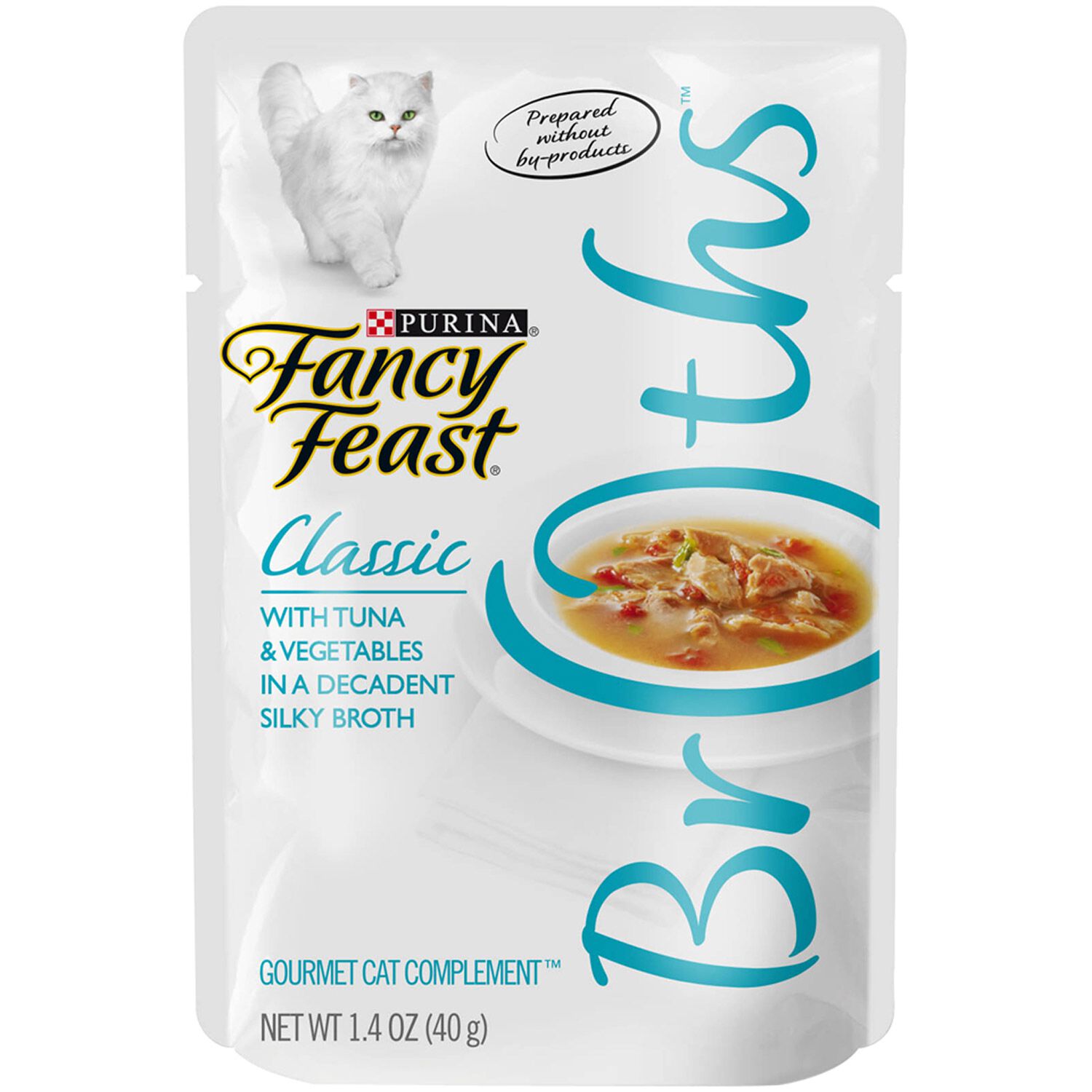 Fancy Feast Broths Classic With Tuna & Vegetables Cat Treat