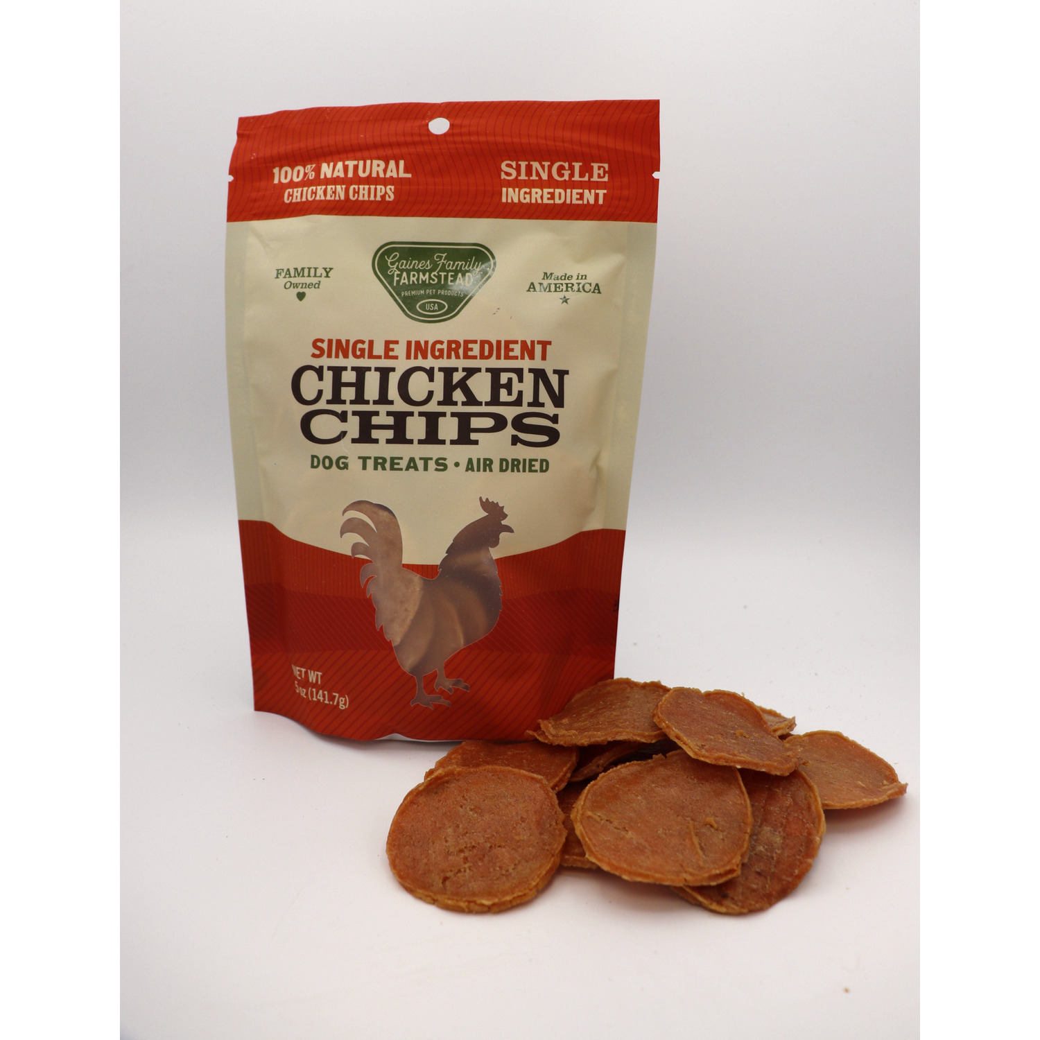 Gaines Family Farmstead Chicken Chips Air-Dried Dog Treats, 5.5Oz