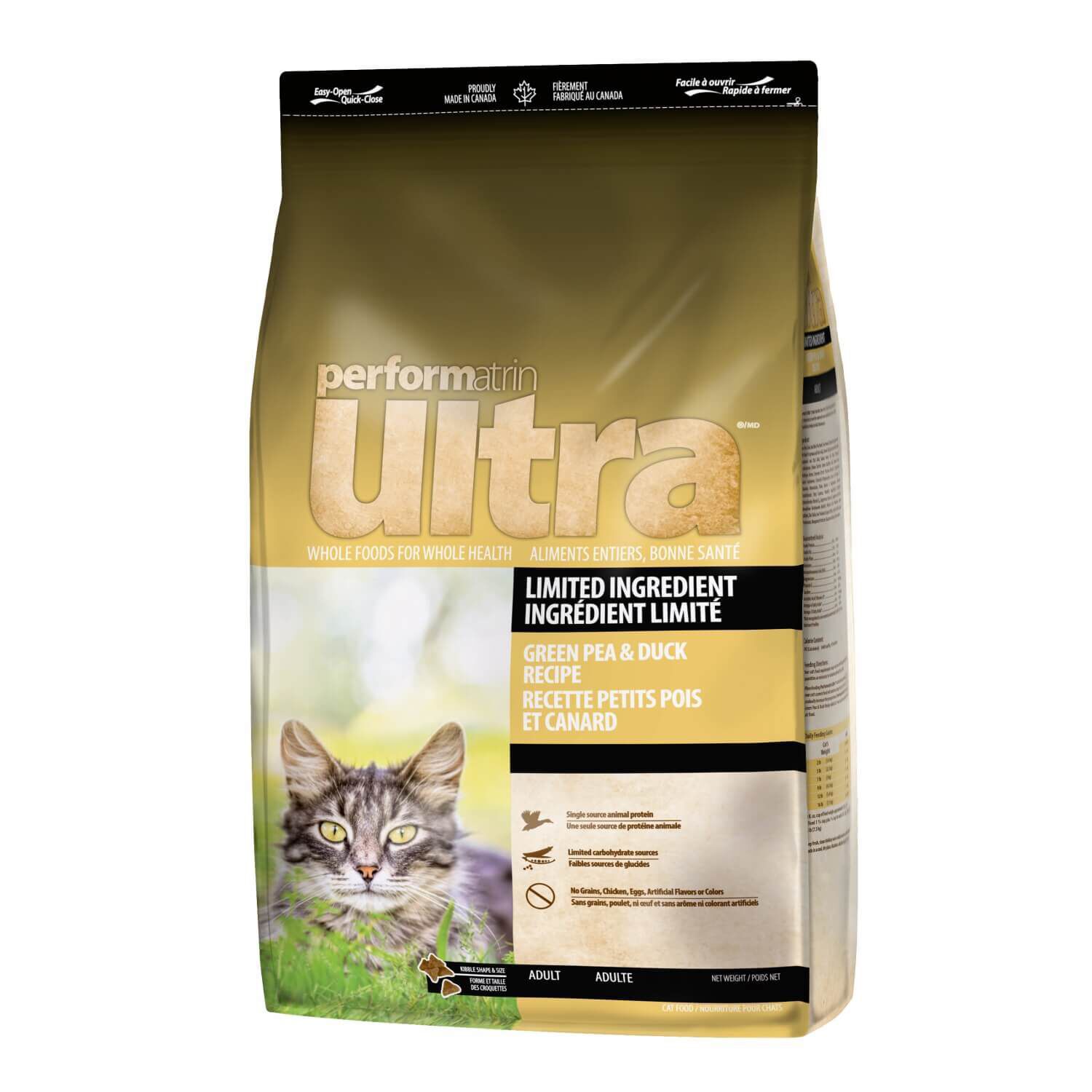 Performatrin Ultra Limited Ingredient Pea & Duck Adult Dry Cat Food
