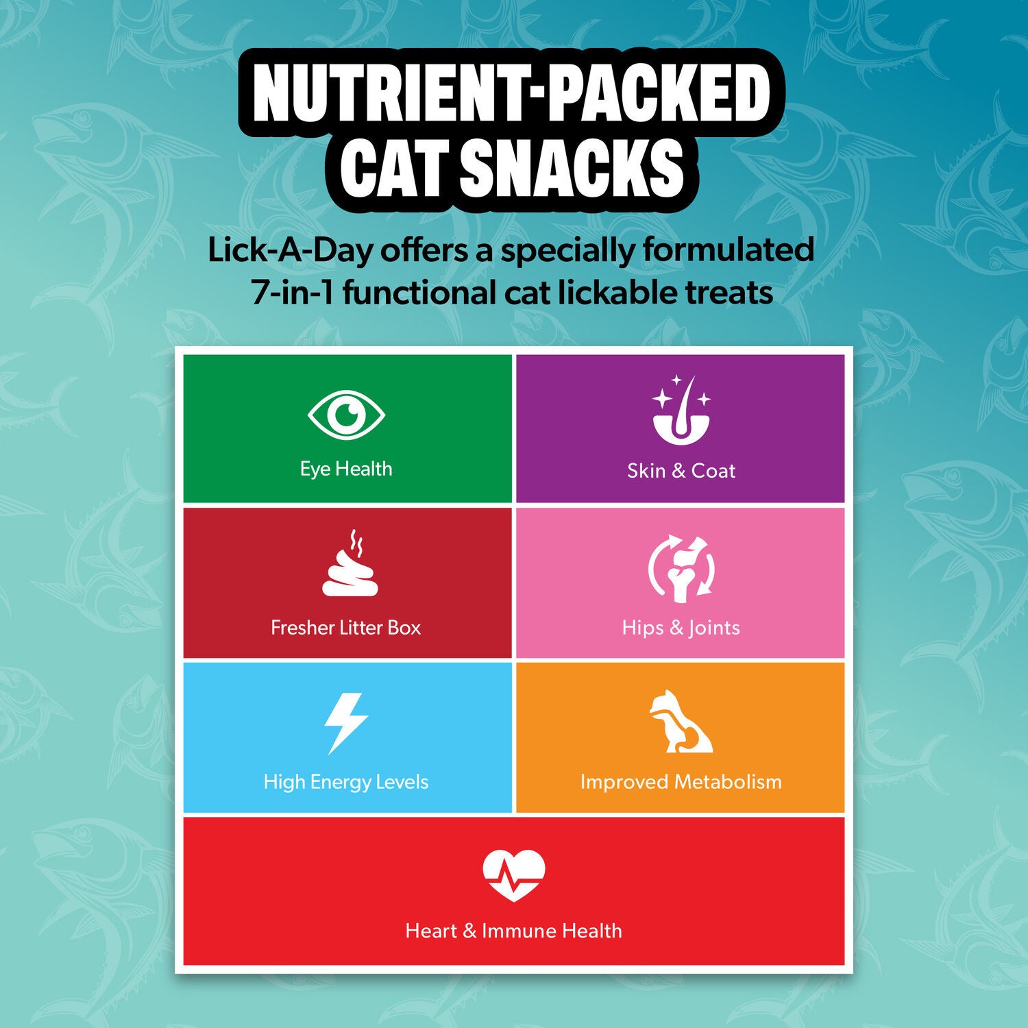Petbeing Lick A Day 7-In-1 Functions Lickable Tuna Puree Supplement For Cats, 7 Count