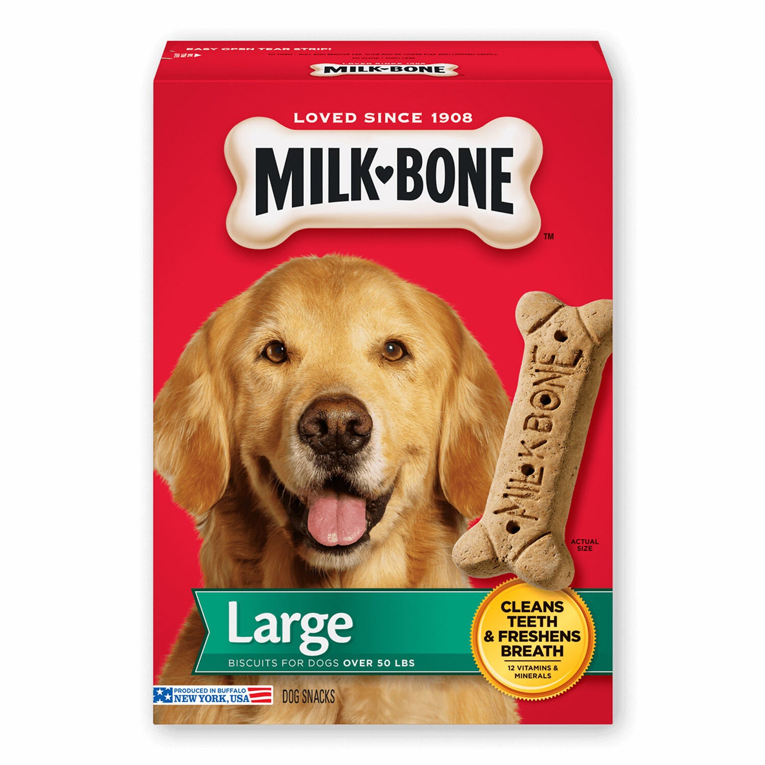 Milk-Bone Milk Bone Original Biscuits Large Dog Treats, 10Lb