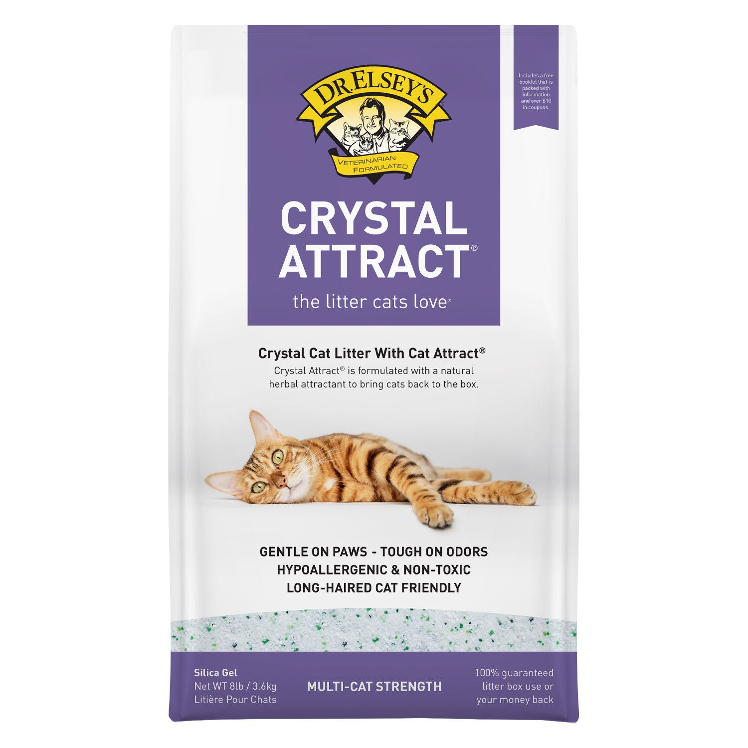 Dr. Elsey's&reg; Crystal Attract&trade; Long-Hair Crystal Cat Litter 8Lb
