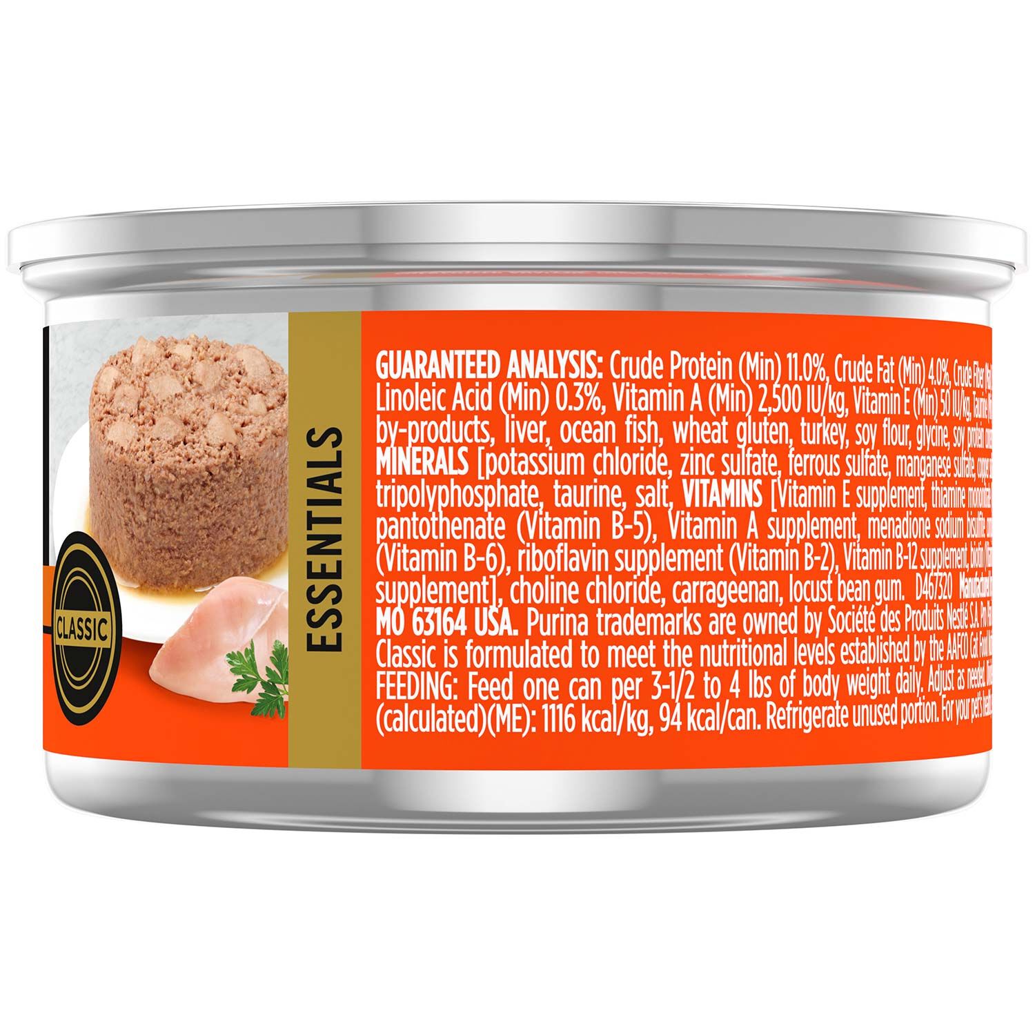 Purina Pro Plan Classic Chunky Chicken Entree Cat Food