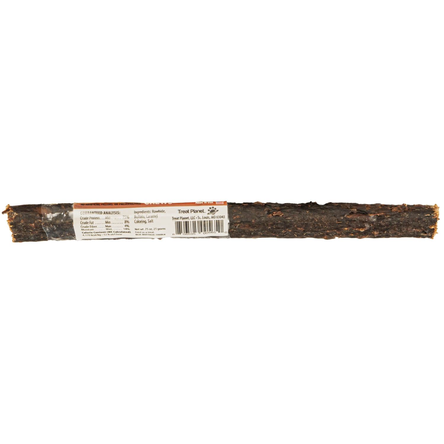 Etta Says! Premium Crunchy Buffalo Chew Dog Treats, 7In