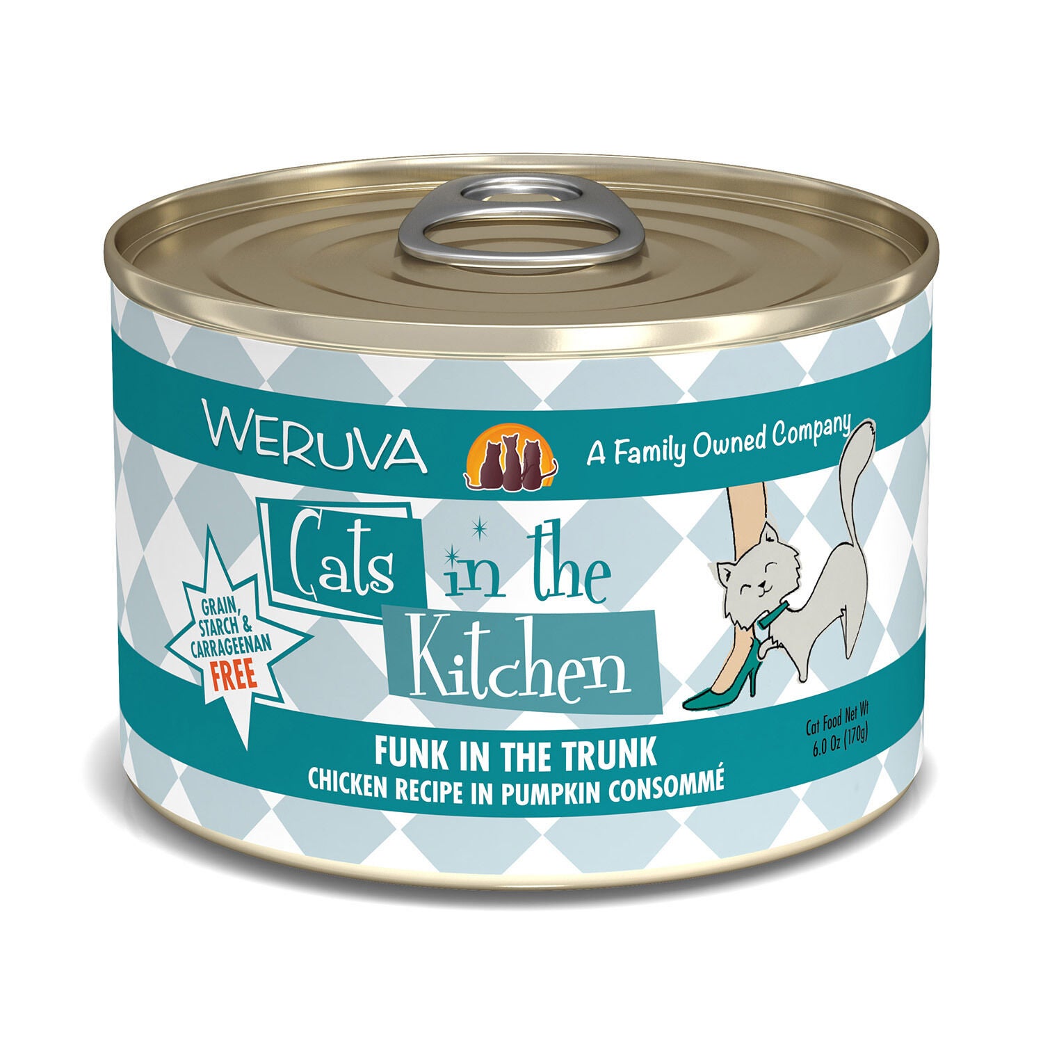 Weruva Cats In The Kitchen Funk In The Trunk Chicken Recipe In Pumpkin Cosomme Cat Food