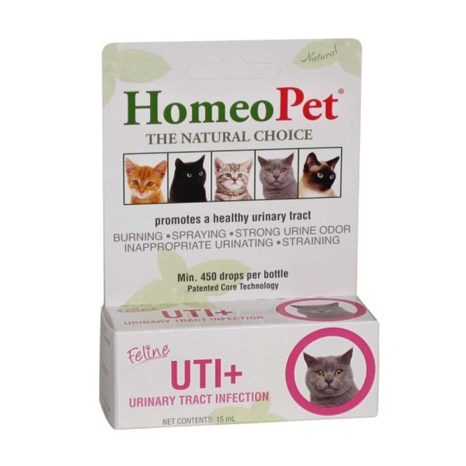 Homeopet Feline Uti Plus Cat Urinary Care Relief, 15Ml