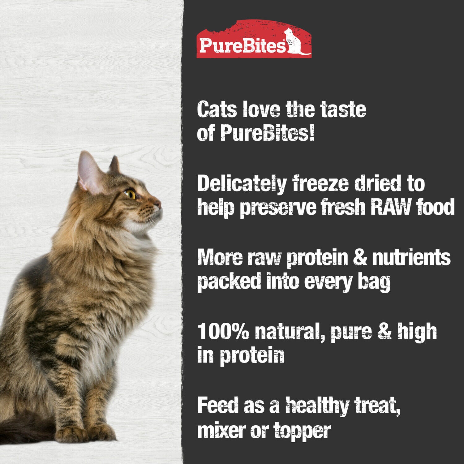 Purebites Chicken Freeze Dried Cat Treats, 1 Ingredient, Made In Usa, 2.3Oz
