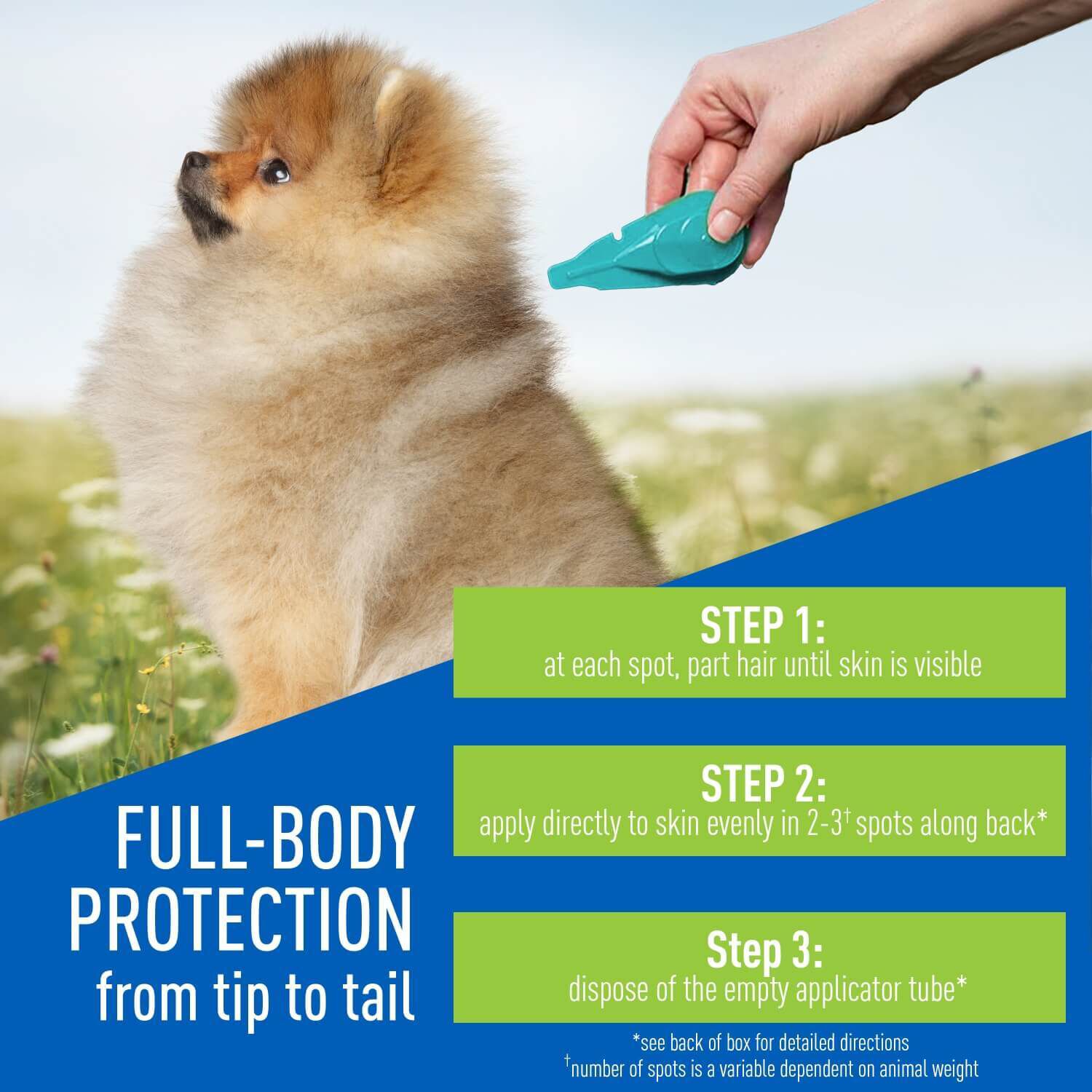 Adams Plus Flea & Tick Prevention Spot On For Dogs, Small Dogs 5-14 Lbs