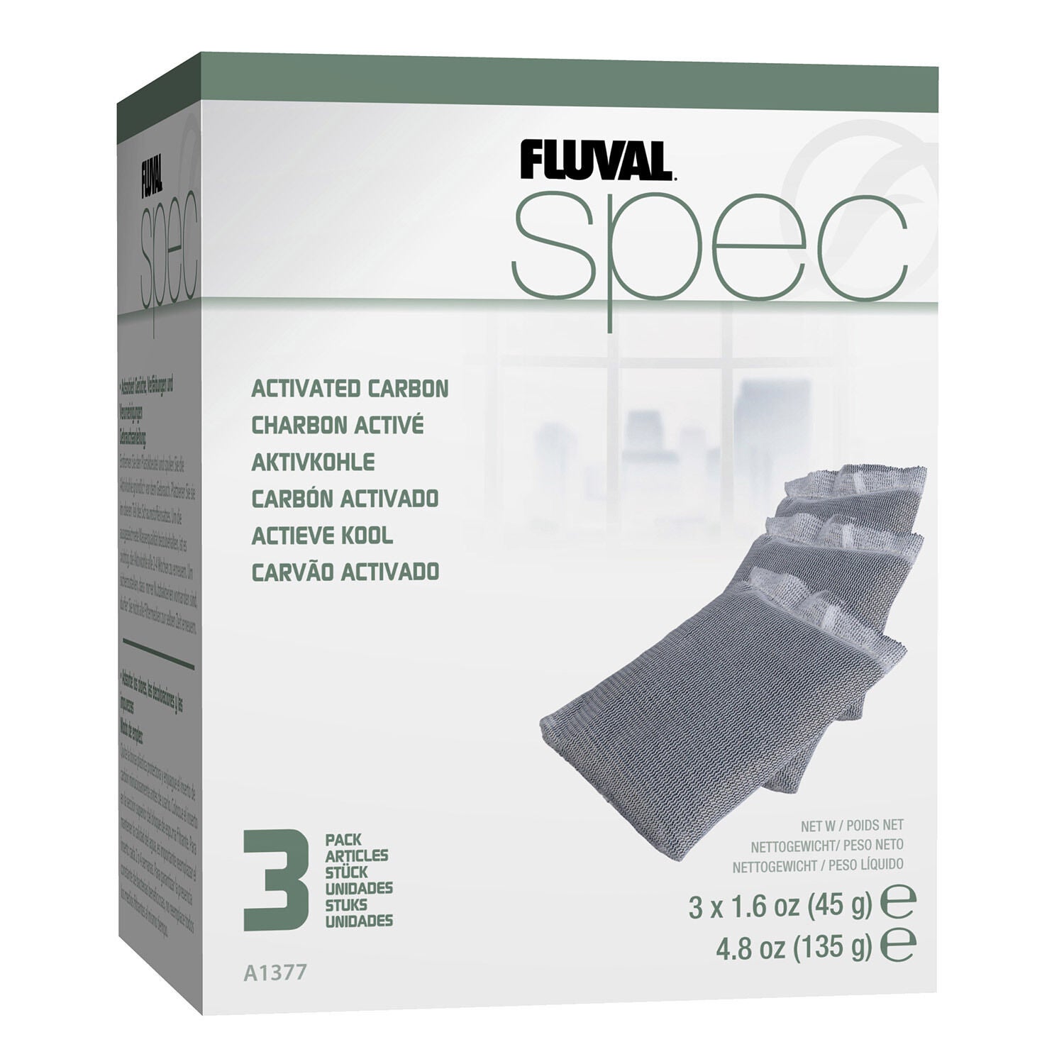 Fluval Spec Replacement Active Carbon 3Pk