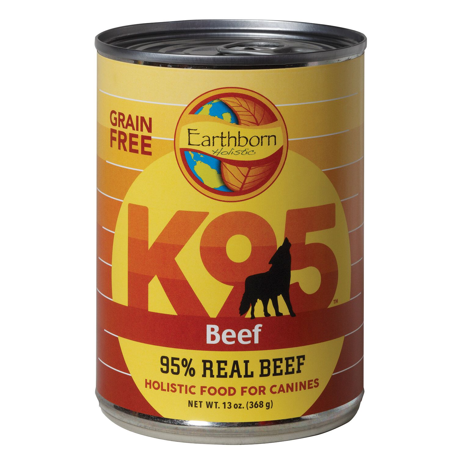 Earthborn Holistic K95 Grain Free Beef Recipe Canned Wet Dog Food, 13-Oz